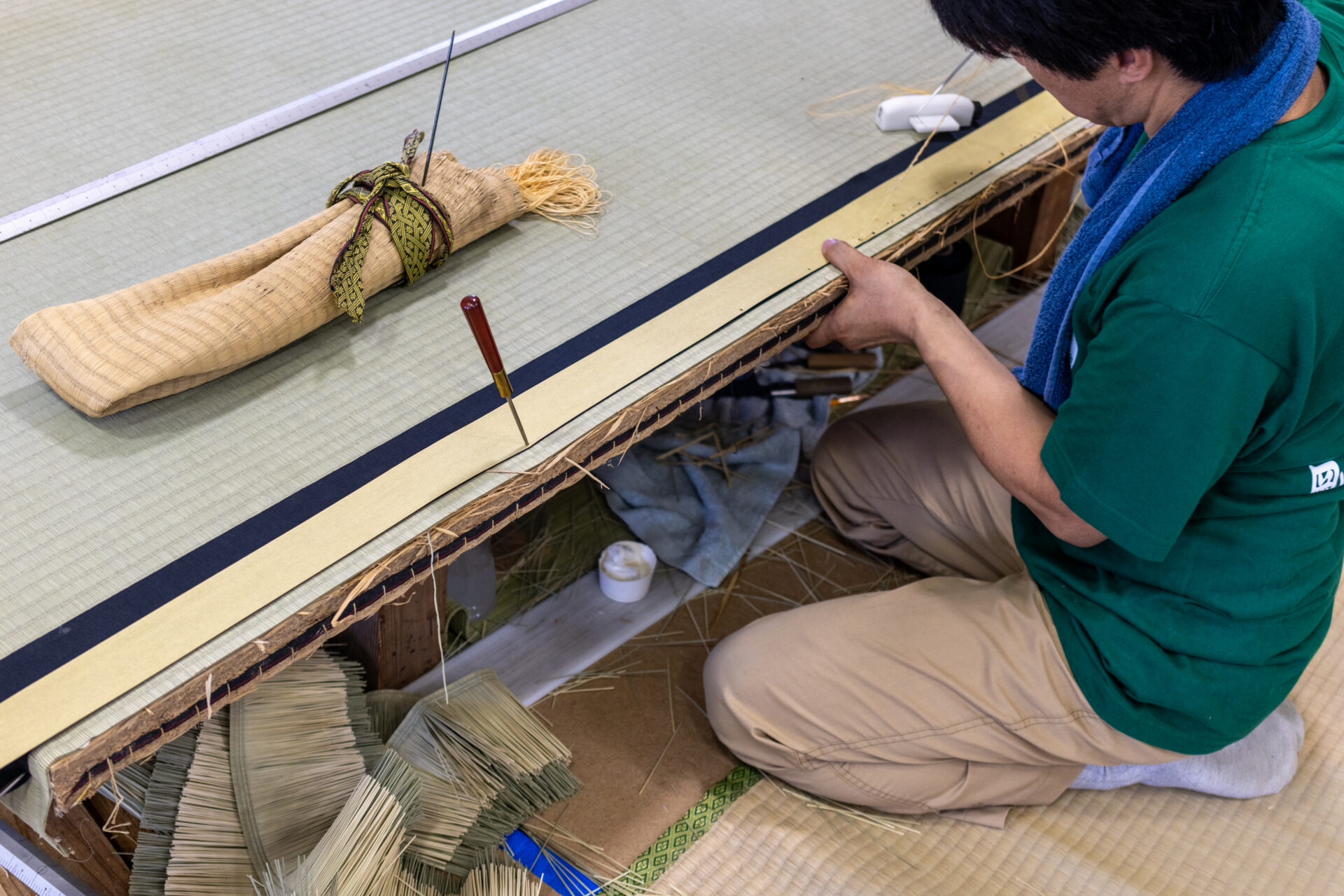 畳製作実演