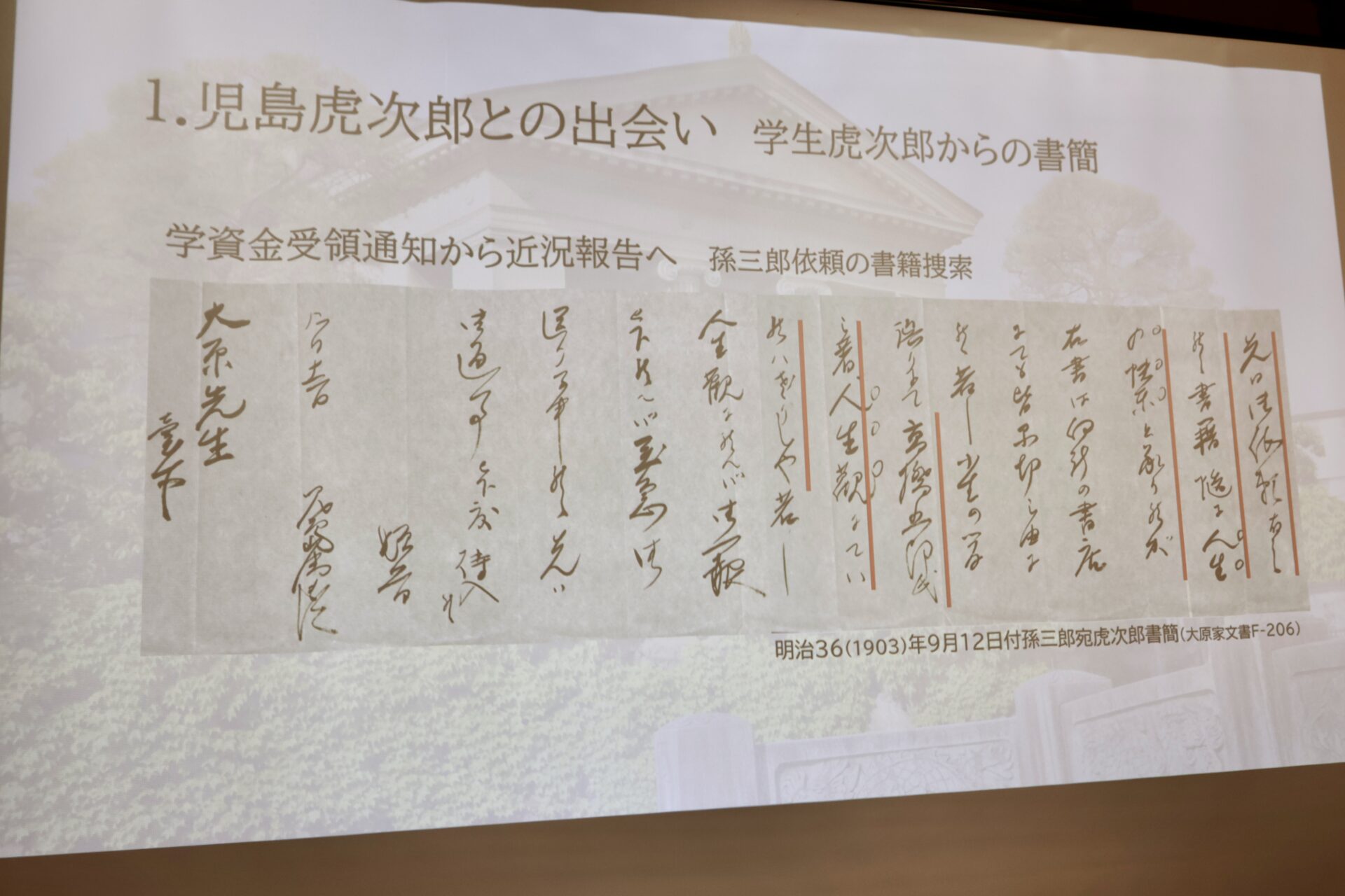 児島虎次郎との出会いの書簡