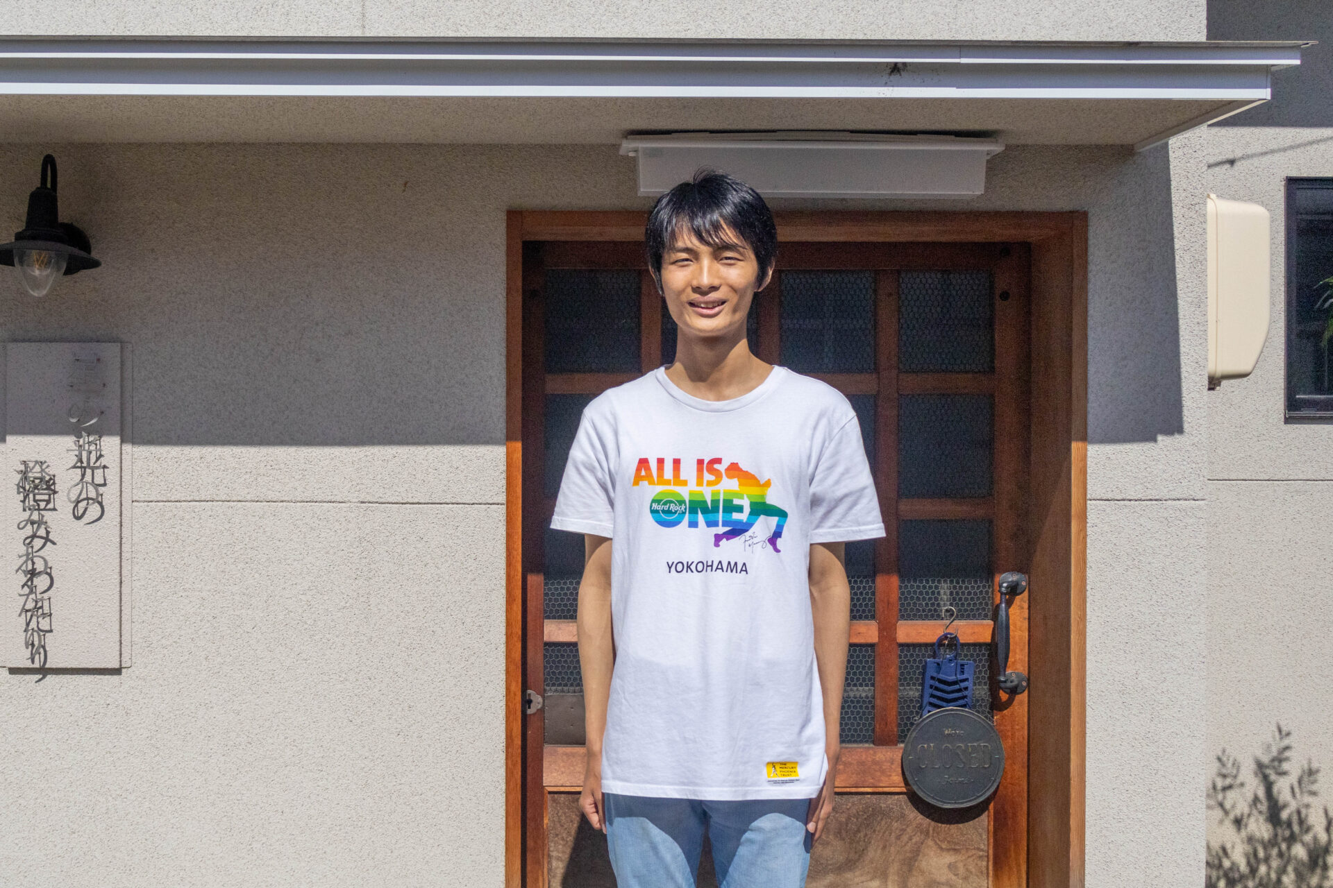 國本涼太さん。ASTORO Cafeの会場となった倉敷天文台にて