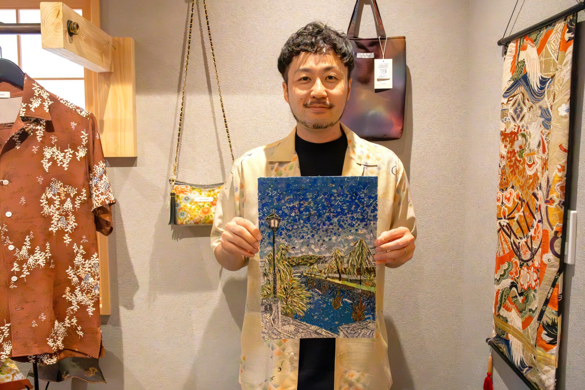 竹姫店長 蕨野（わらびの）さんの作品　「美観地区倉敷川の風景」