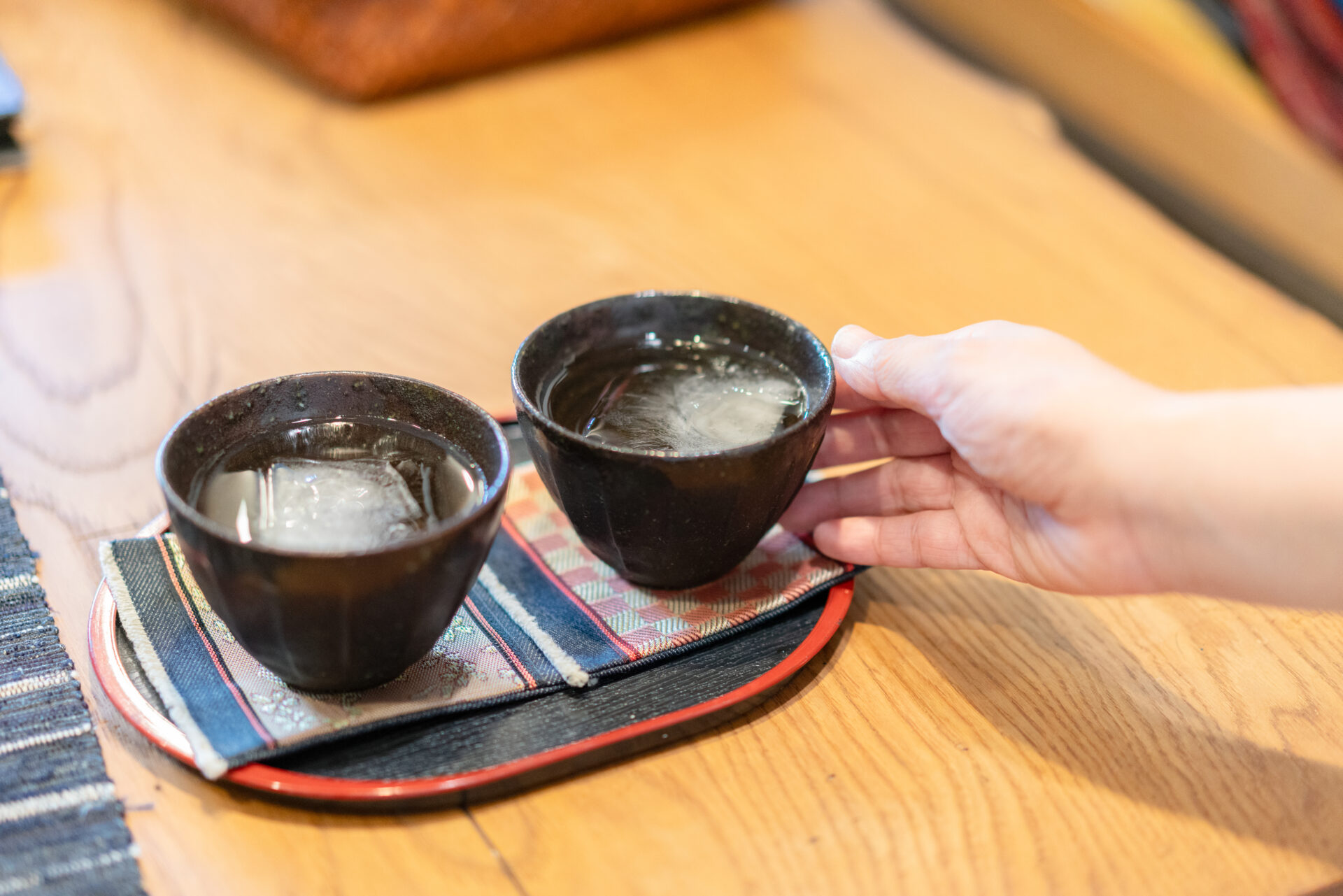 サービスでいただいたお茶