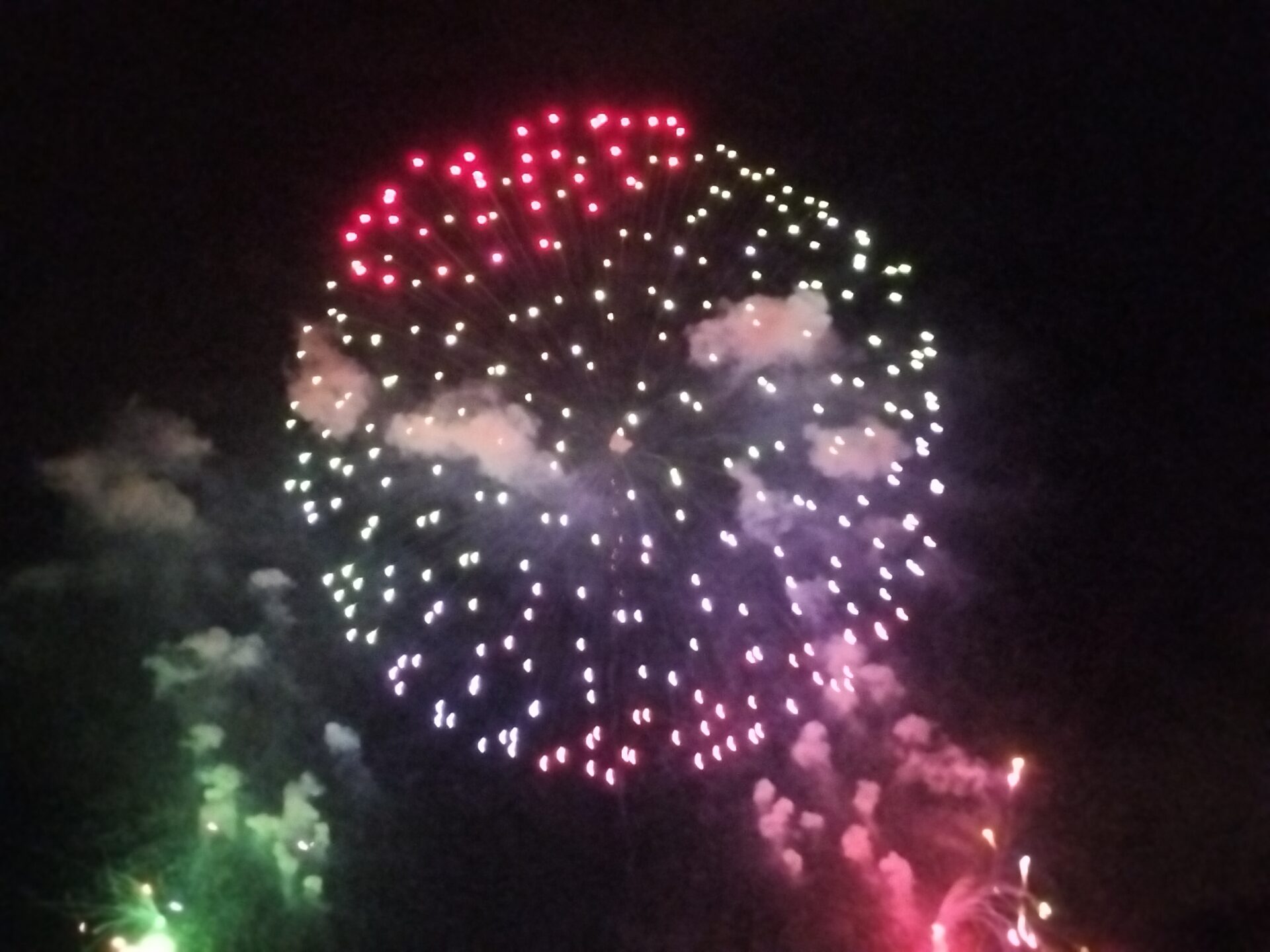 Fireworks being launched