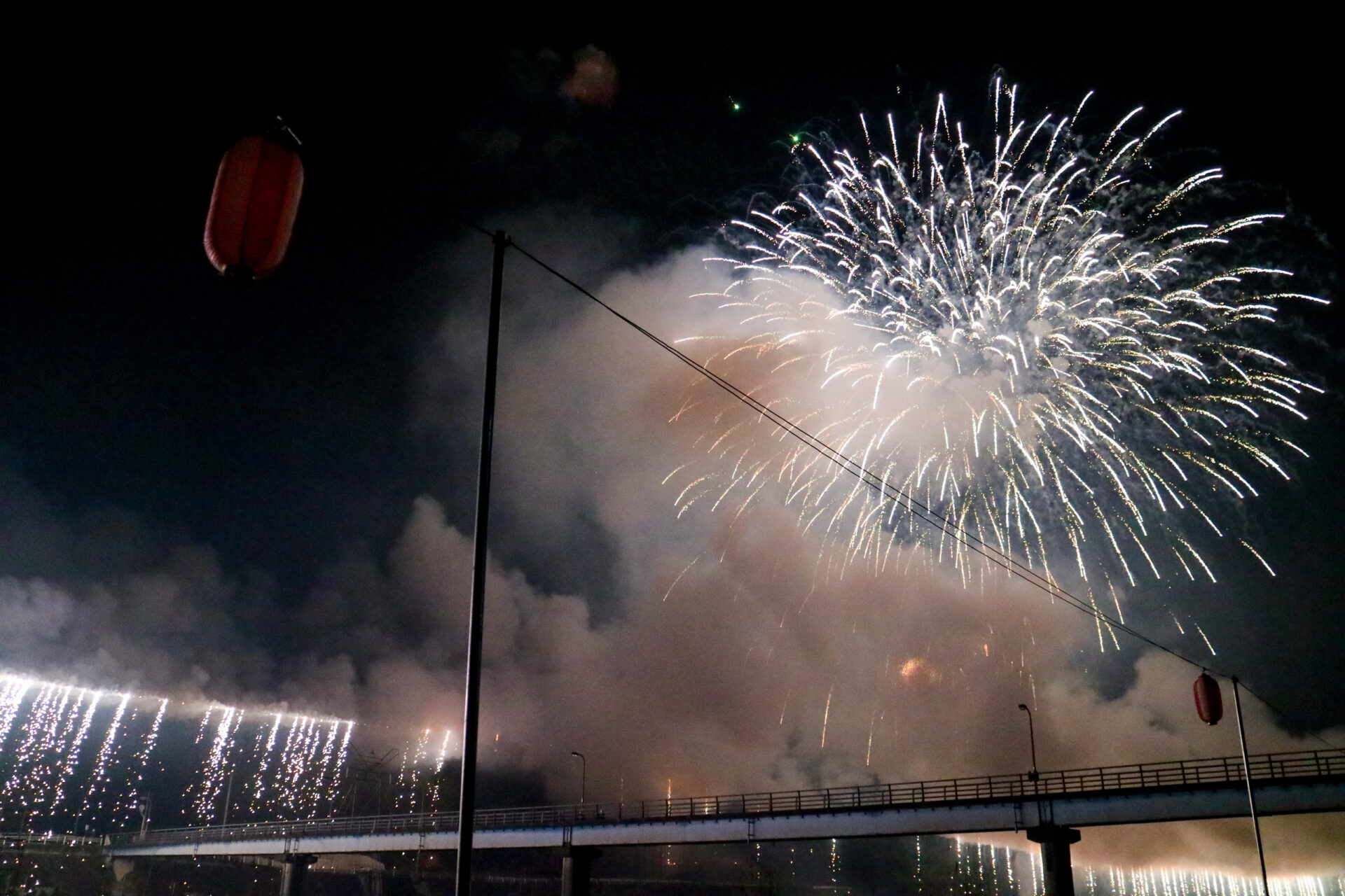 花火大会のようす（2014年撮影）
