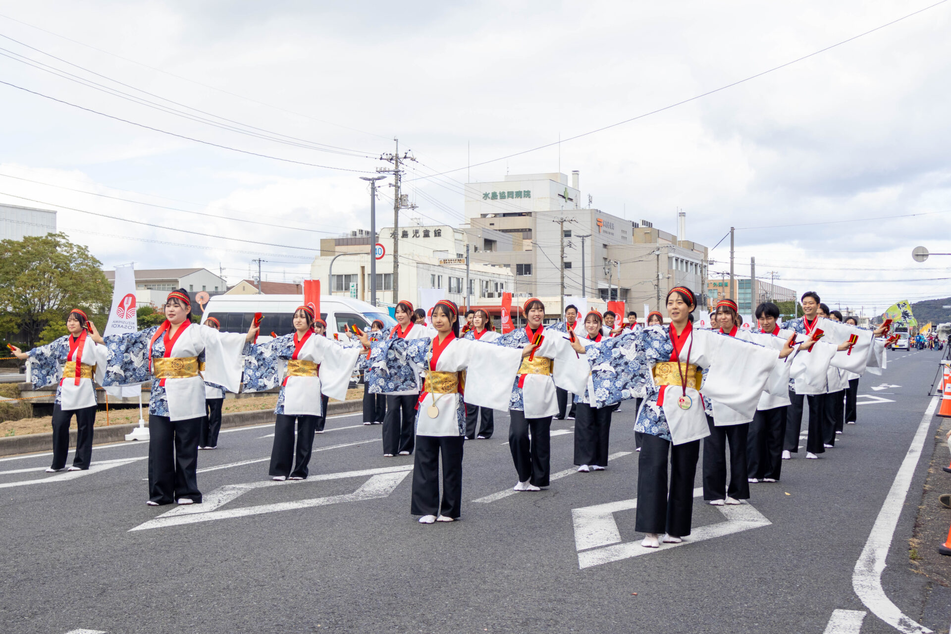 「みずしん&古城池高校」のよさこい