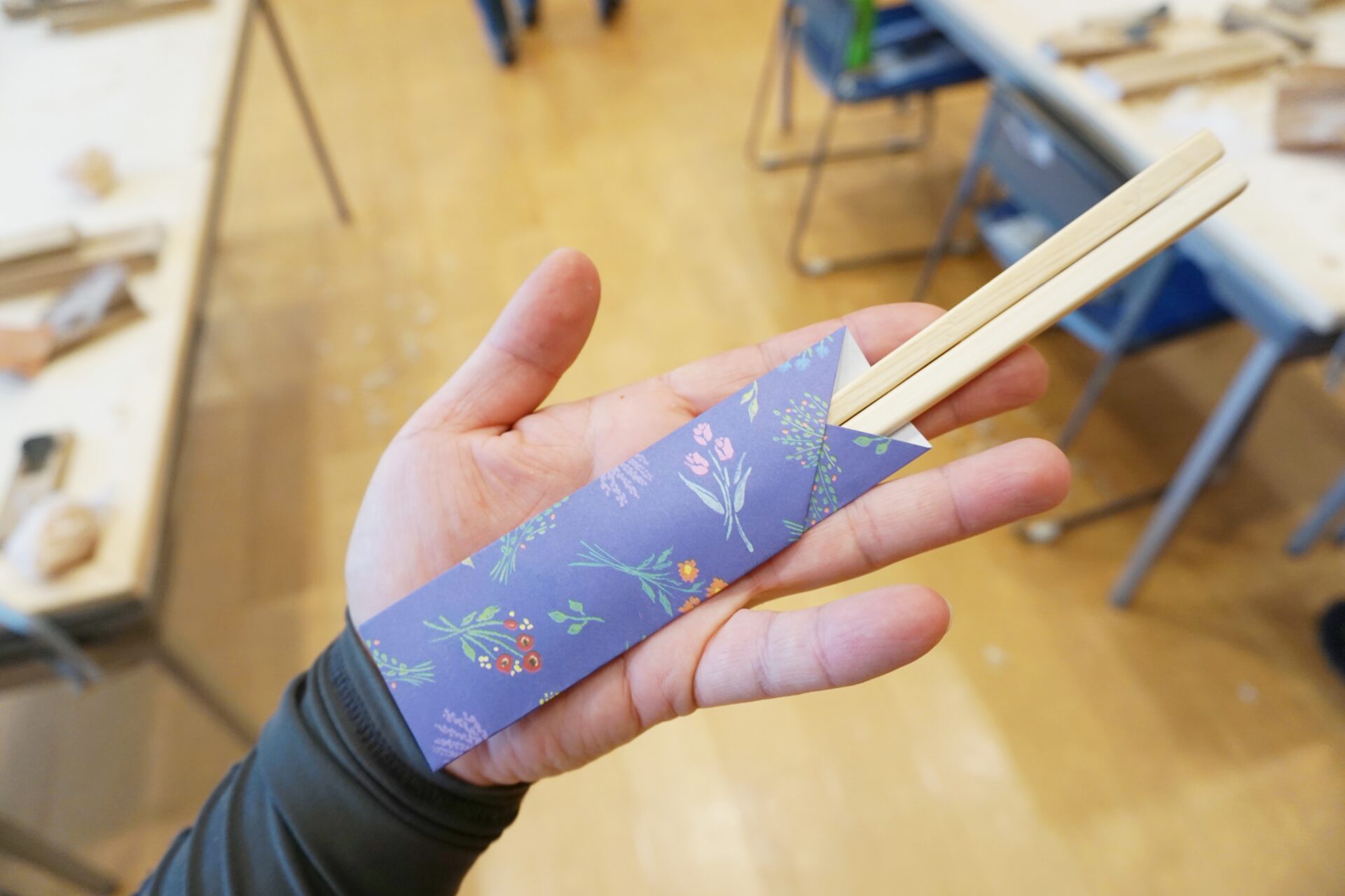 好きな箸袋に入れて、完成!