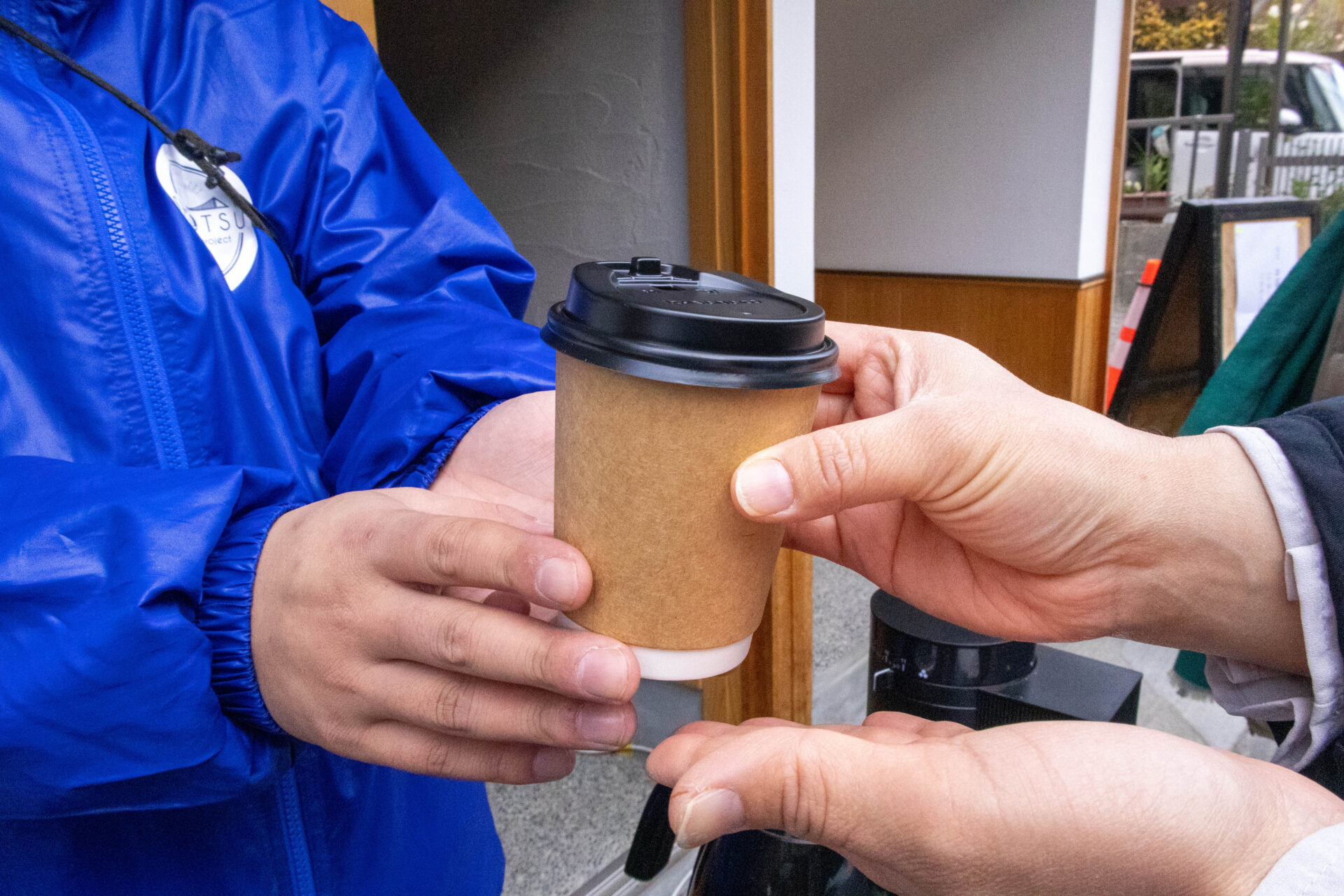 アンケートのお礼に提供したコーヒー