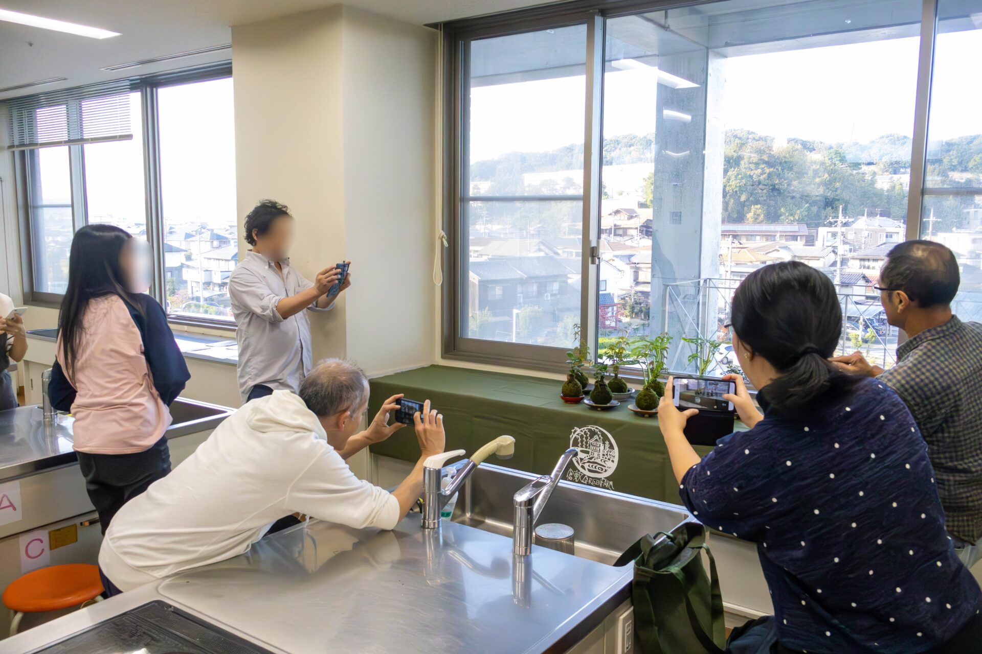苔玉の撮影会