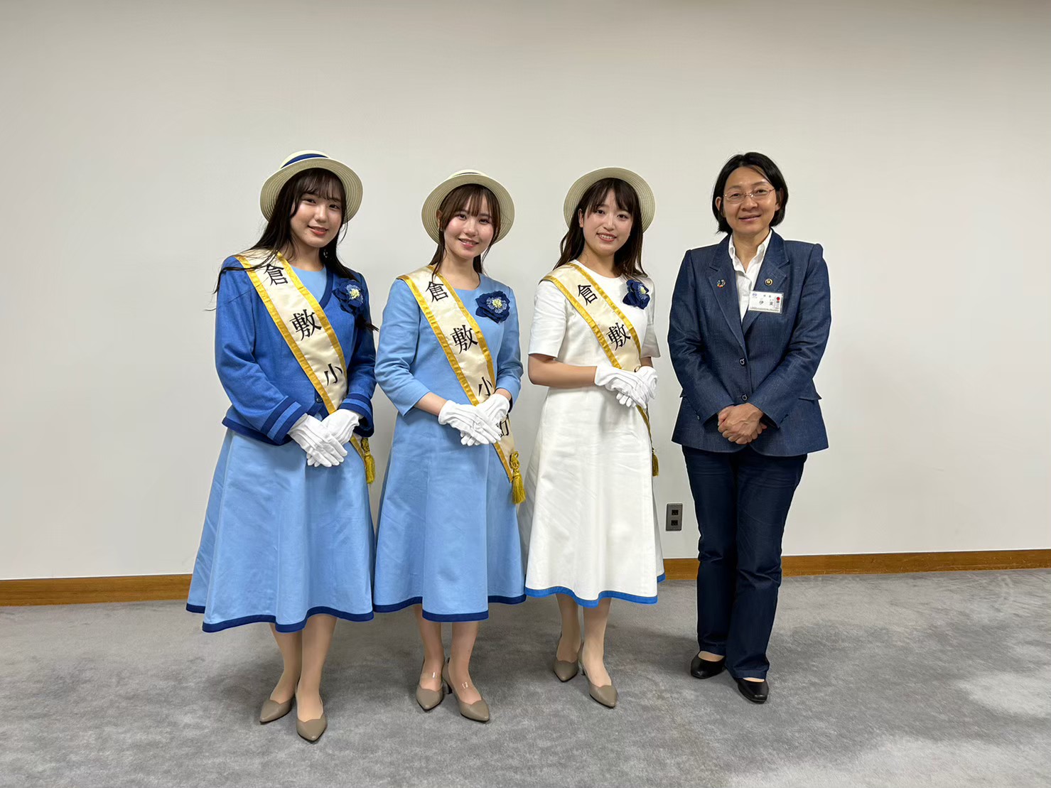 倉敷市長への表敬訪問（写真提供：倉敷観光コンベンションビューロー）
