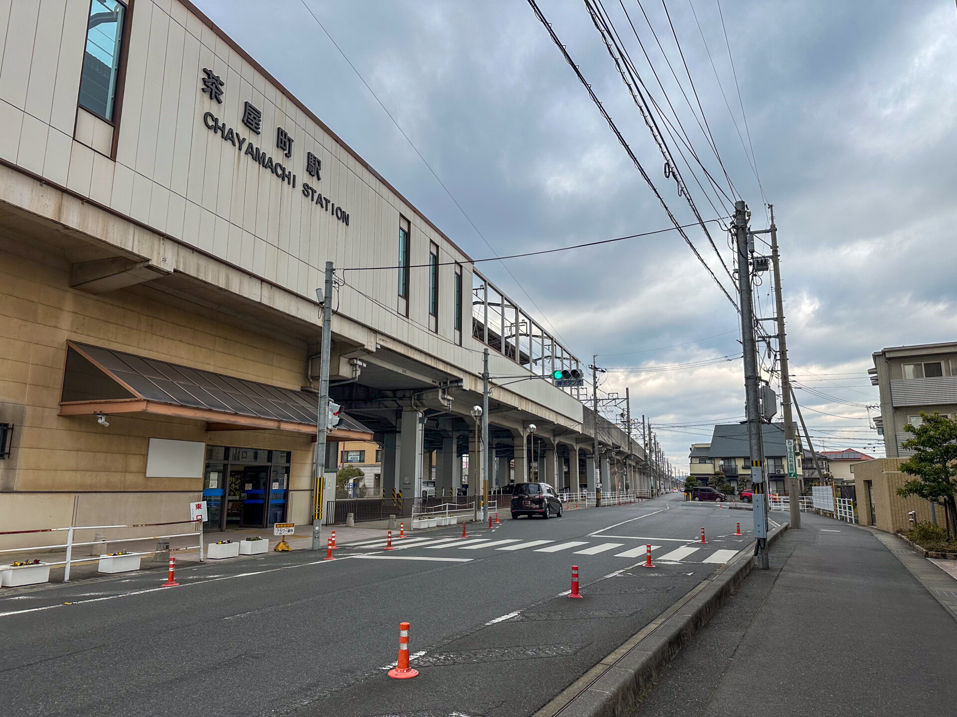 茶屋町駅東口　バス乗り場