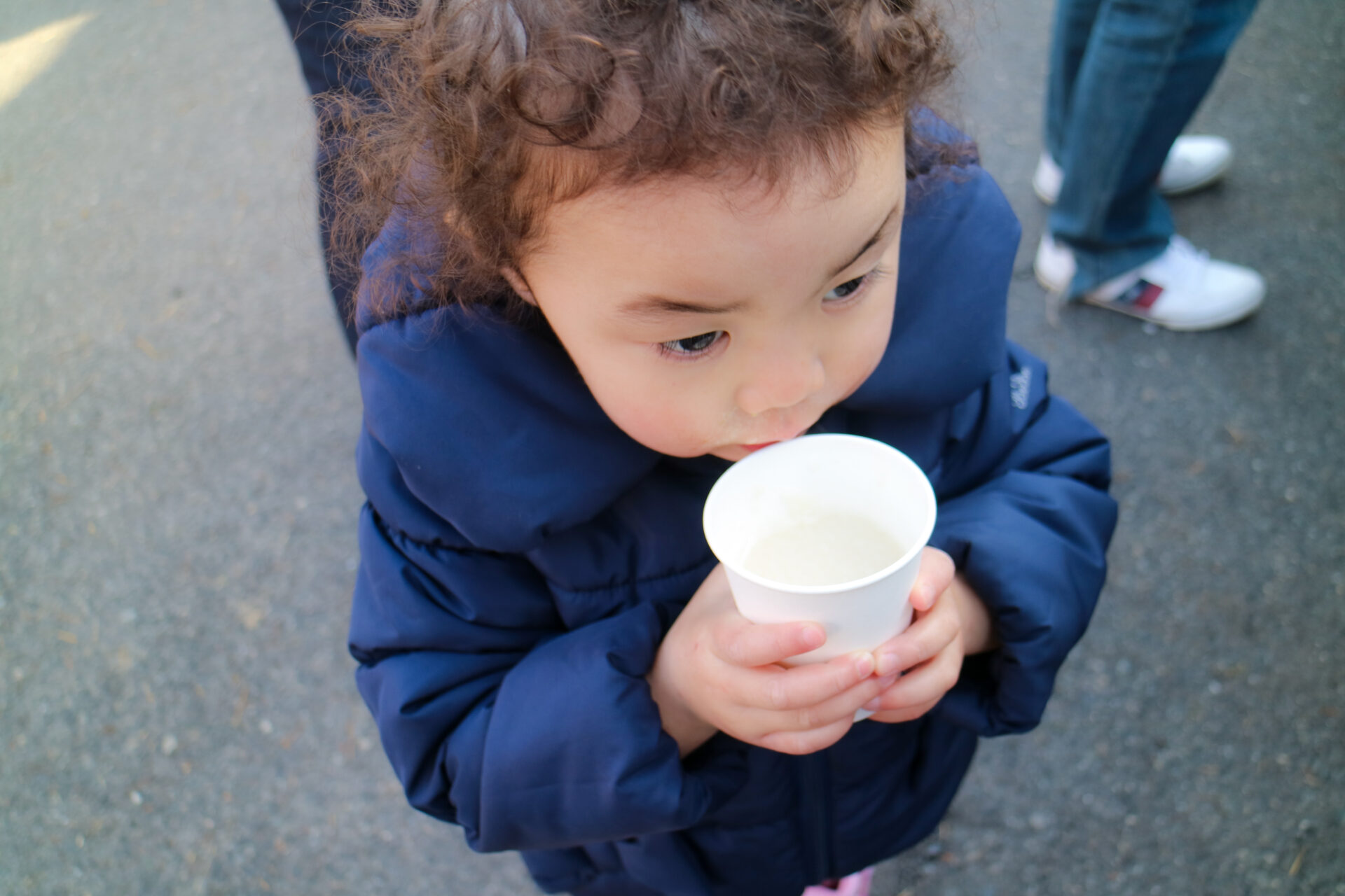 小さい子も美味しそうに飲んでいました