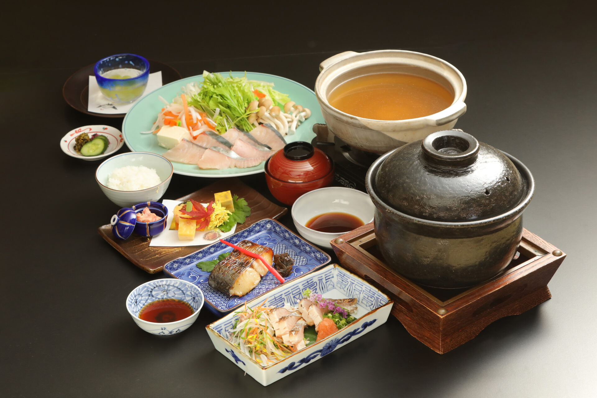 寒鰆のしゃぶしゃぶ（写真提供：料理旅館鶴形）