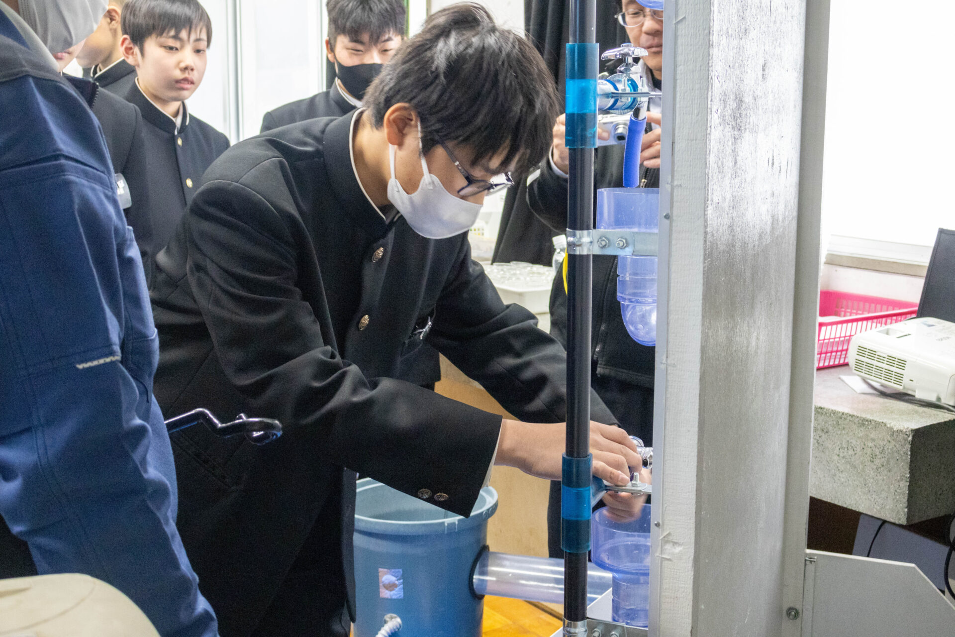 蛇口の取り付け体験