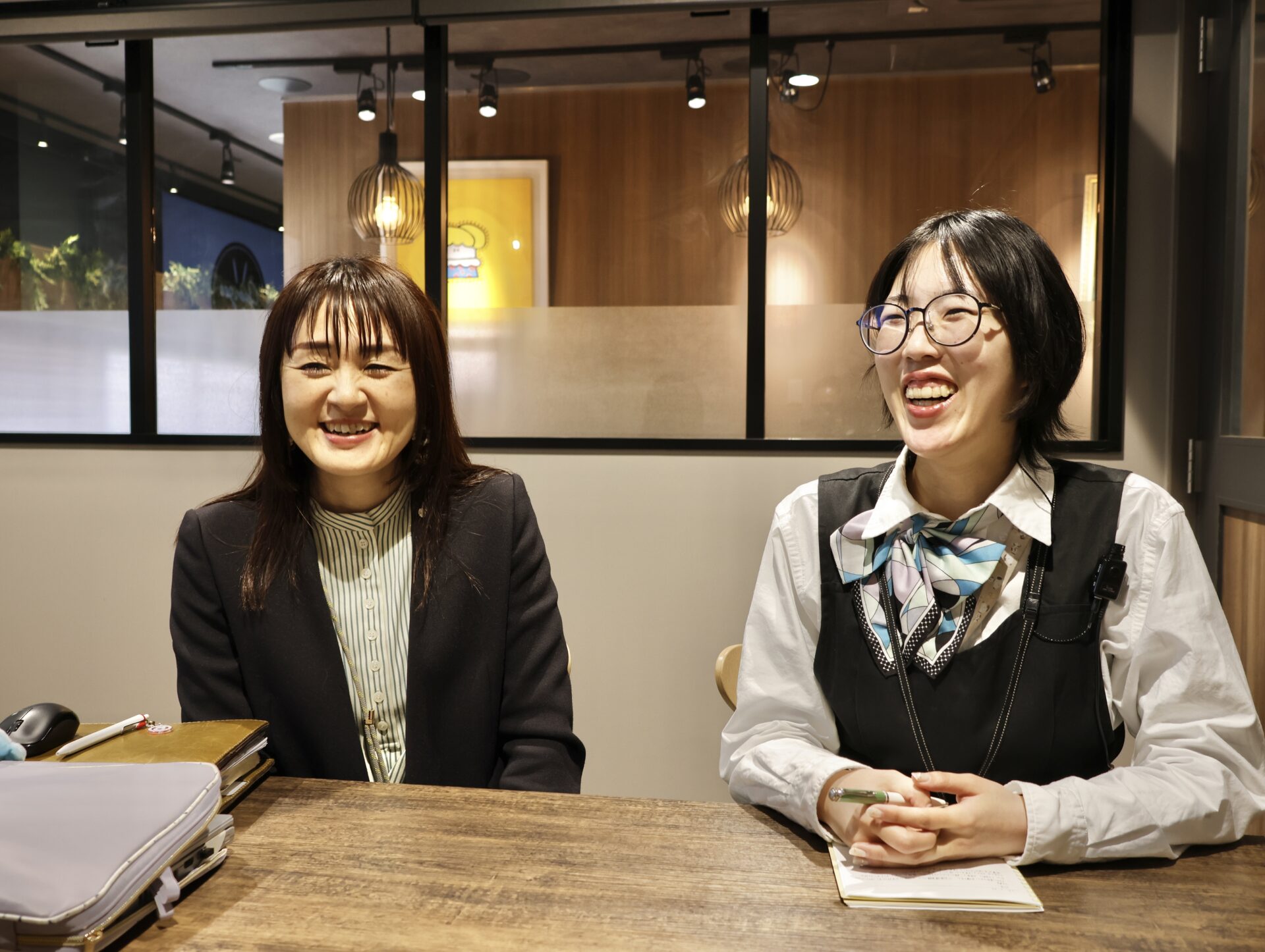 うさぎや倉敷店伊澤さんと萬木さん