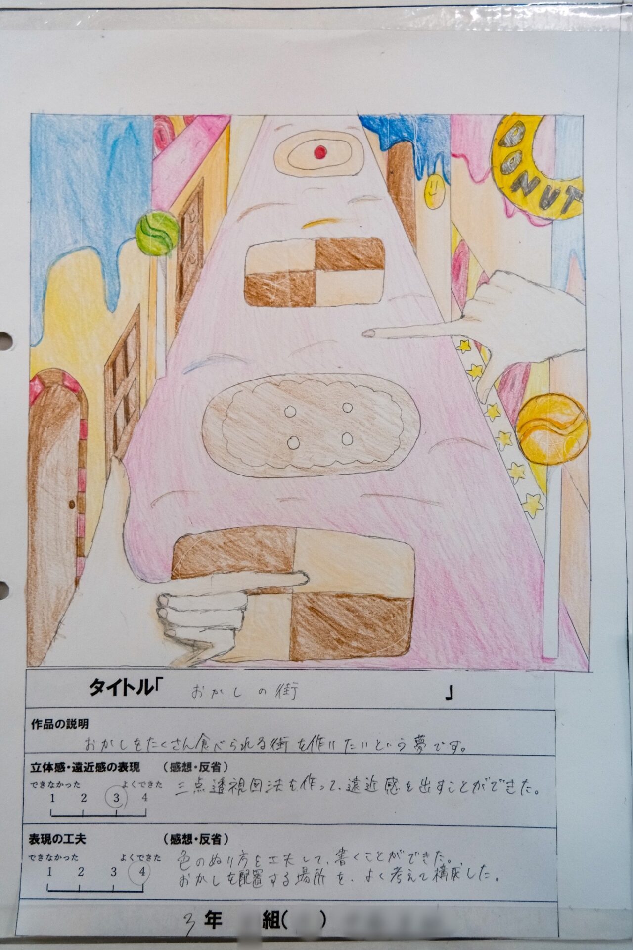 倉敷市立福田中学校3年生の自己評価