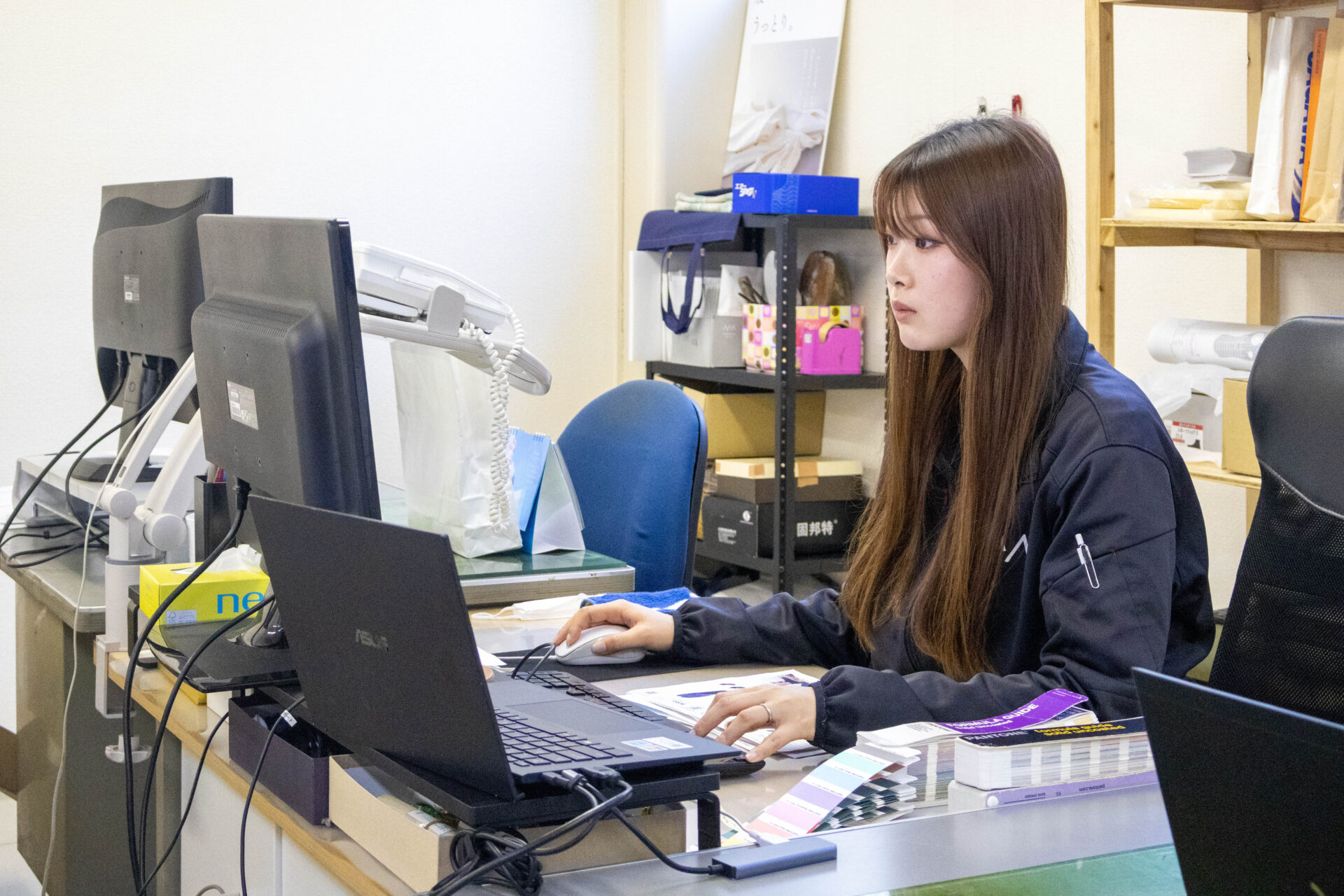 Yabuki working