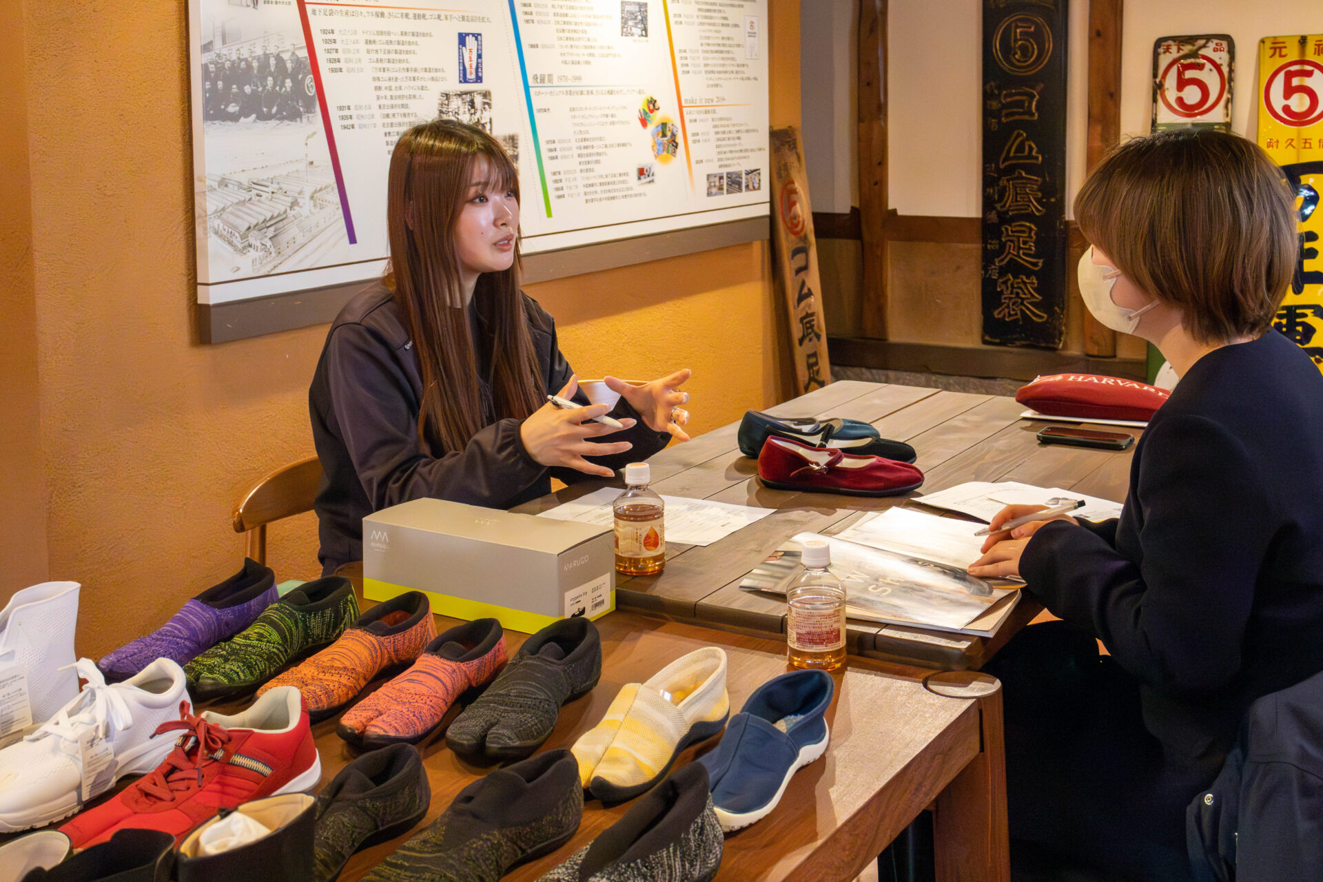 Yabuki being interviewed