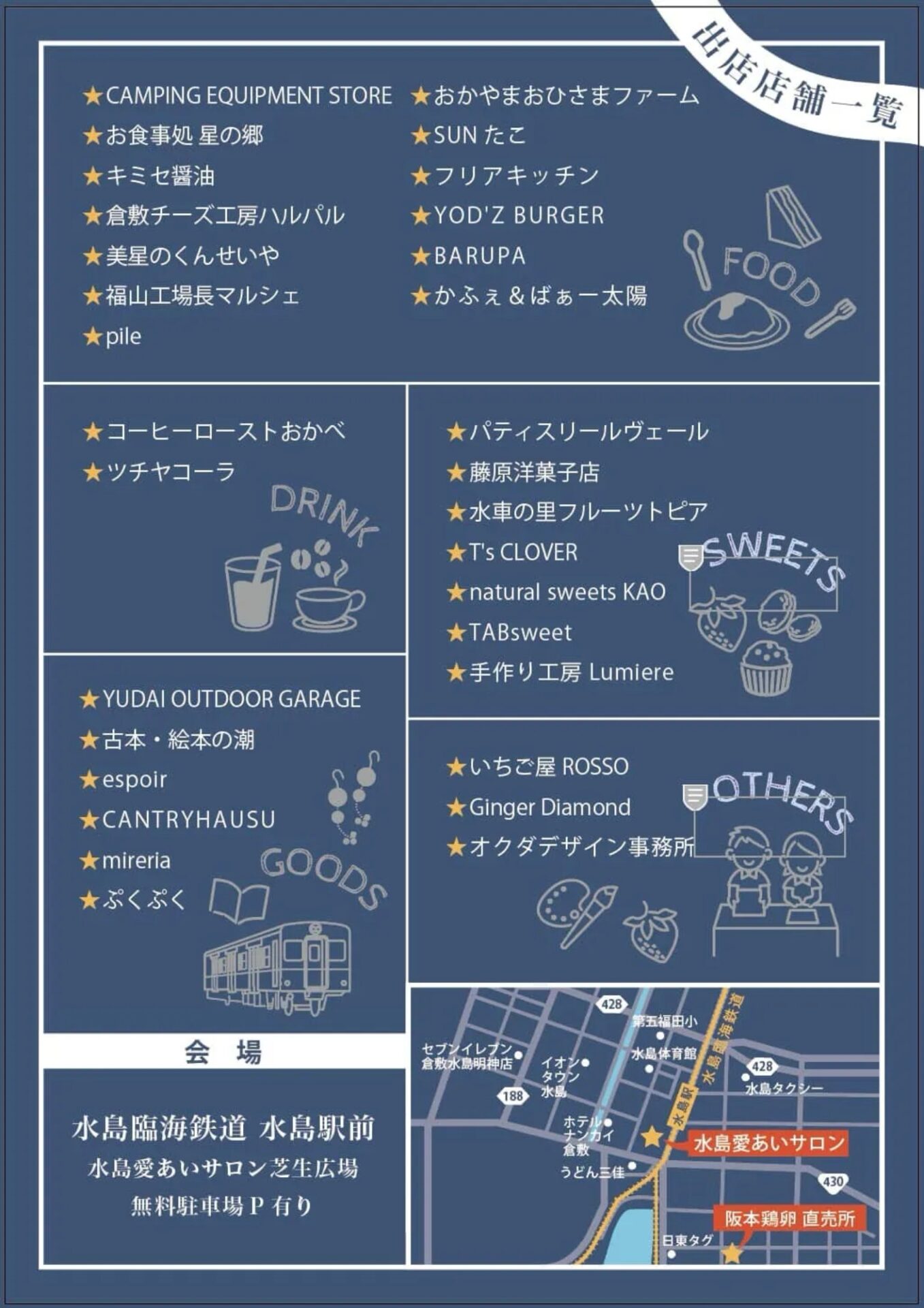 HOSHINOSATO EGG MARCHE in 水島　チラシ裏面