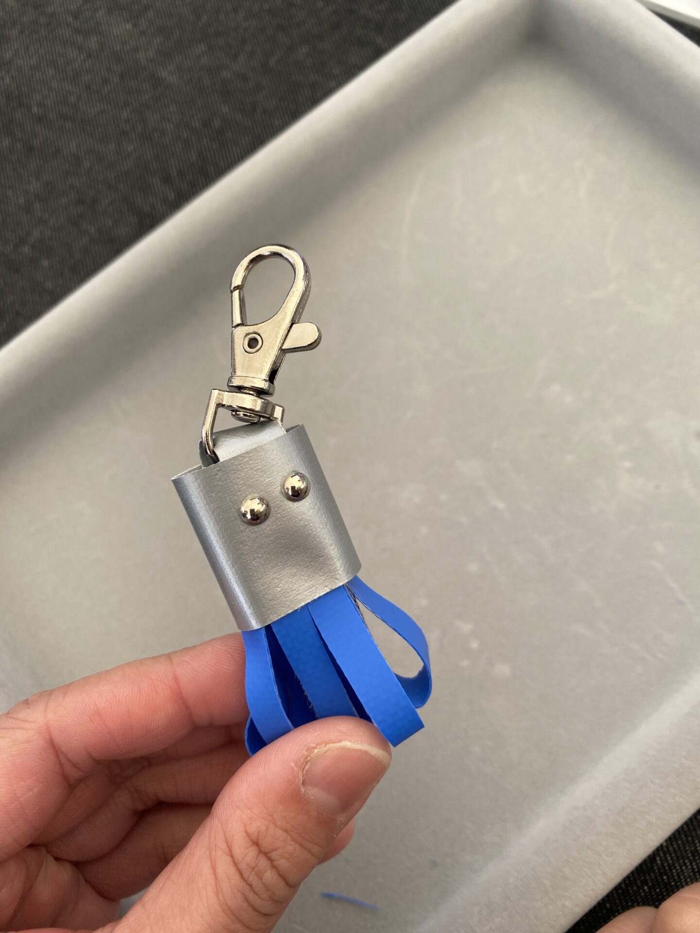 完成したキーホルダー