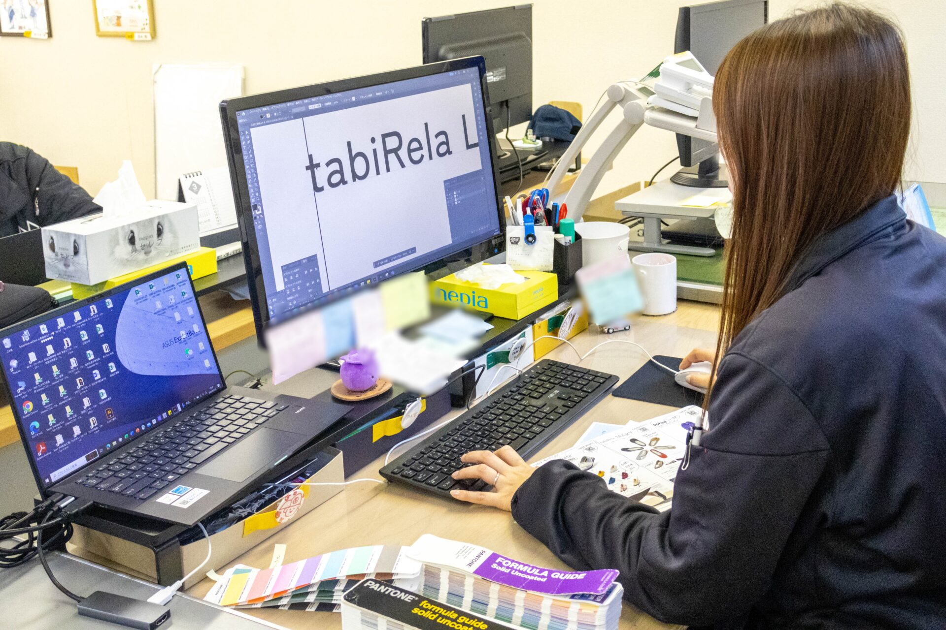 There are tasks where the learning from student days can be utilized, such as creating leaflets