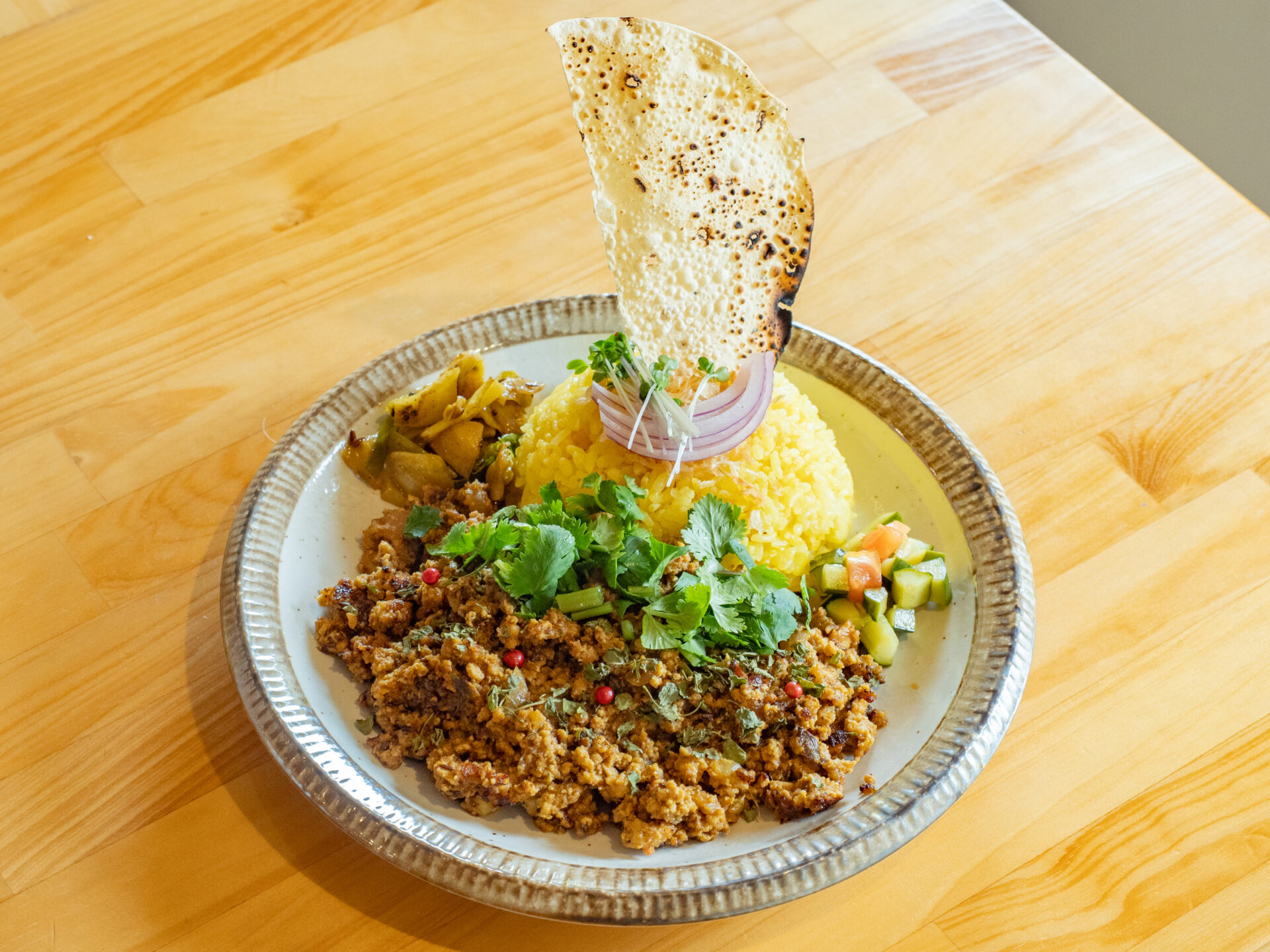 シャカスパイス：チキンキーマカレー
