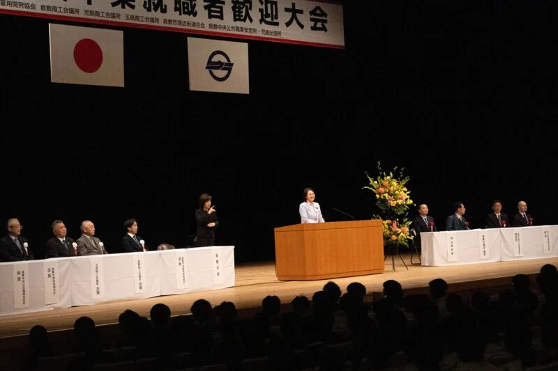 伊東香織市長が話しているようす