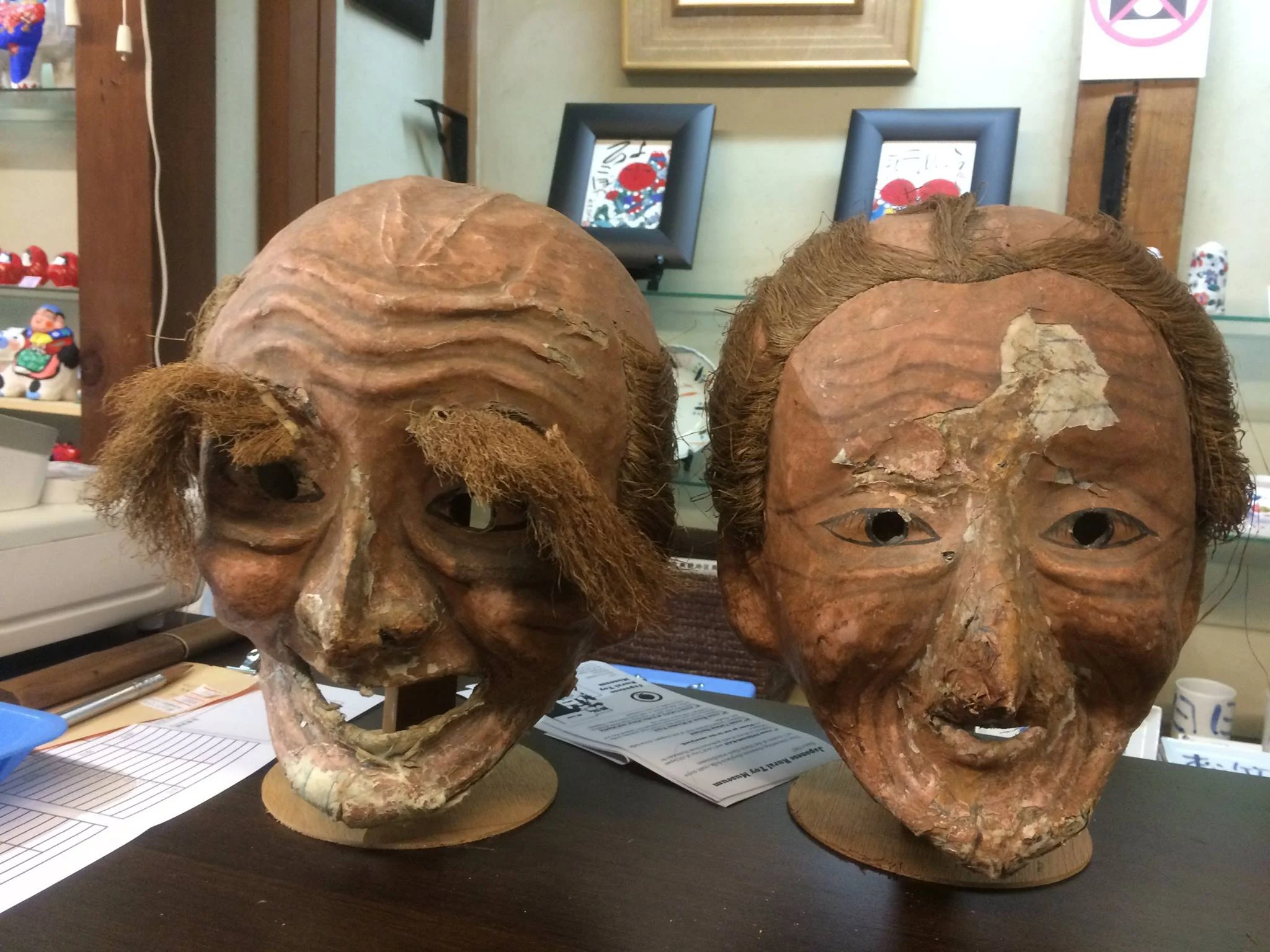 江戸時代に作られた素隠居面 画像提供:倉敷素隠居保存会