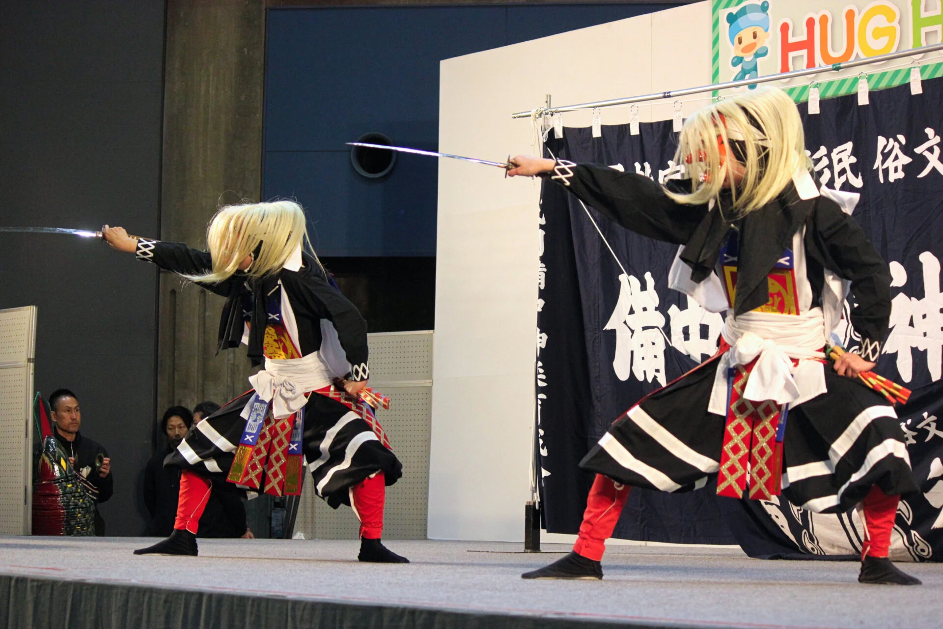 コンベックス岡山での公演のようす （写真提供：成羽備中神楽育成会）