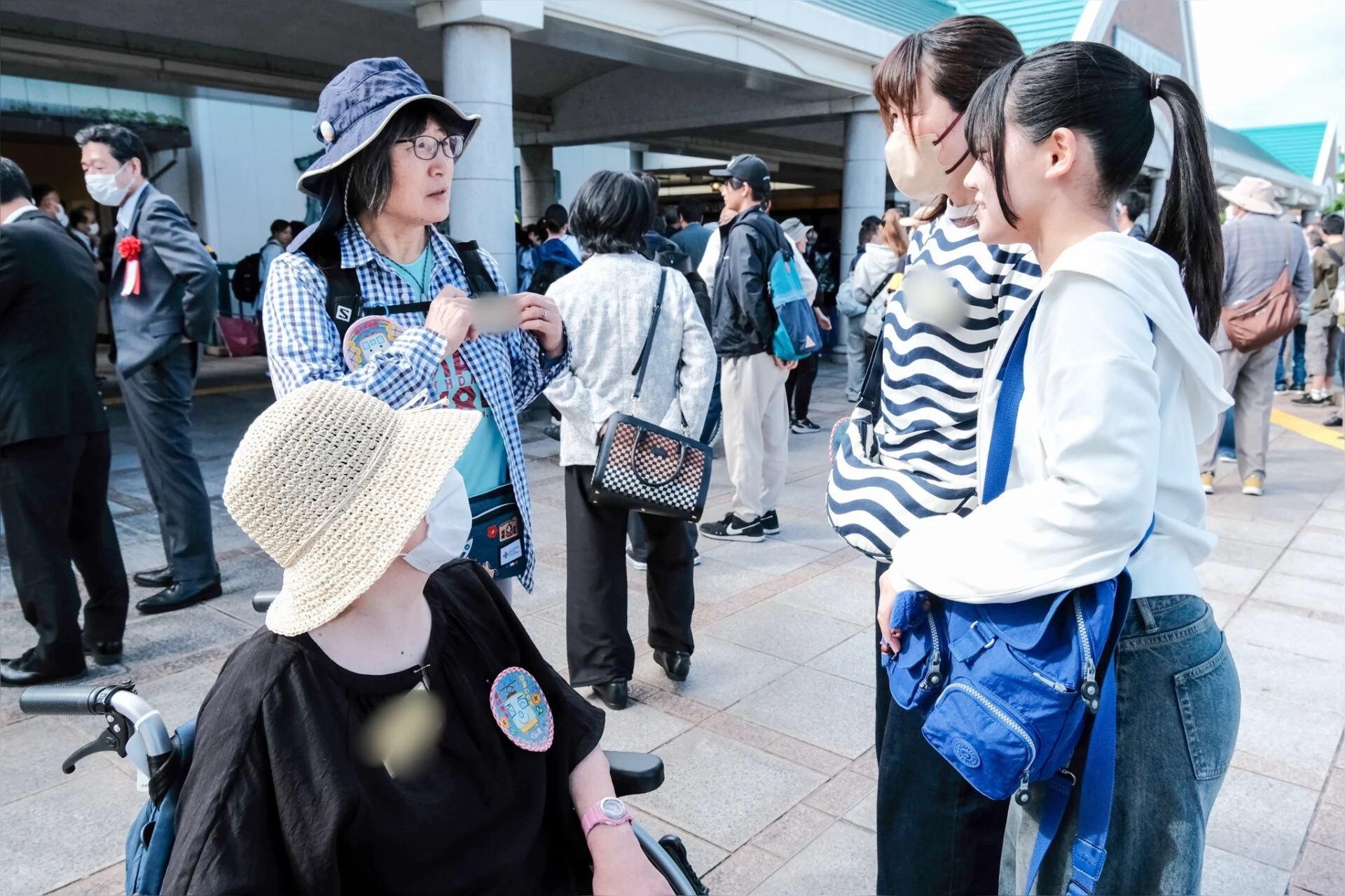 集合場所のようす