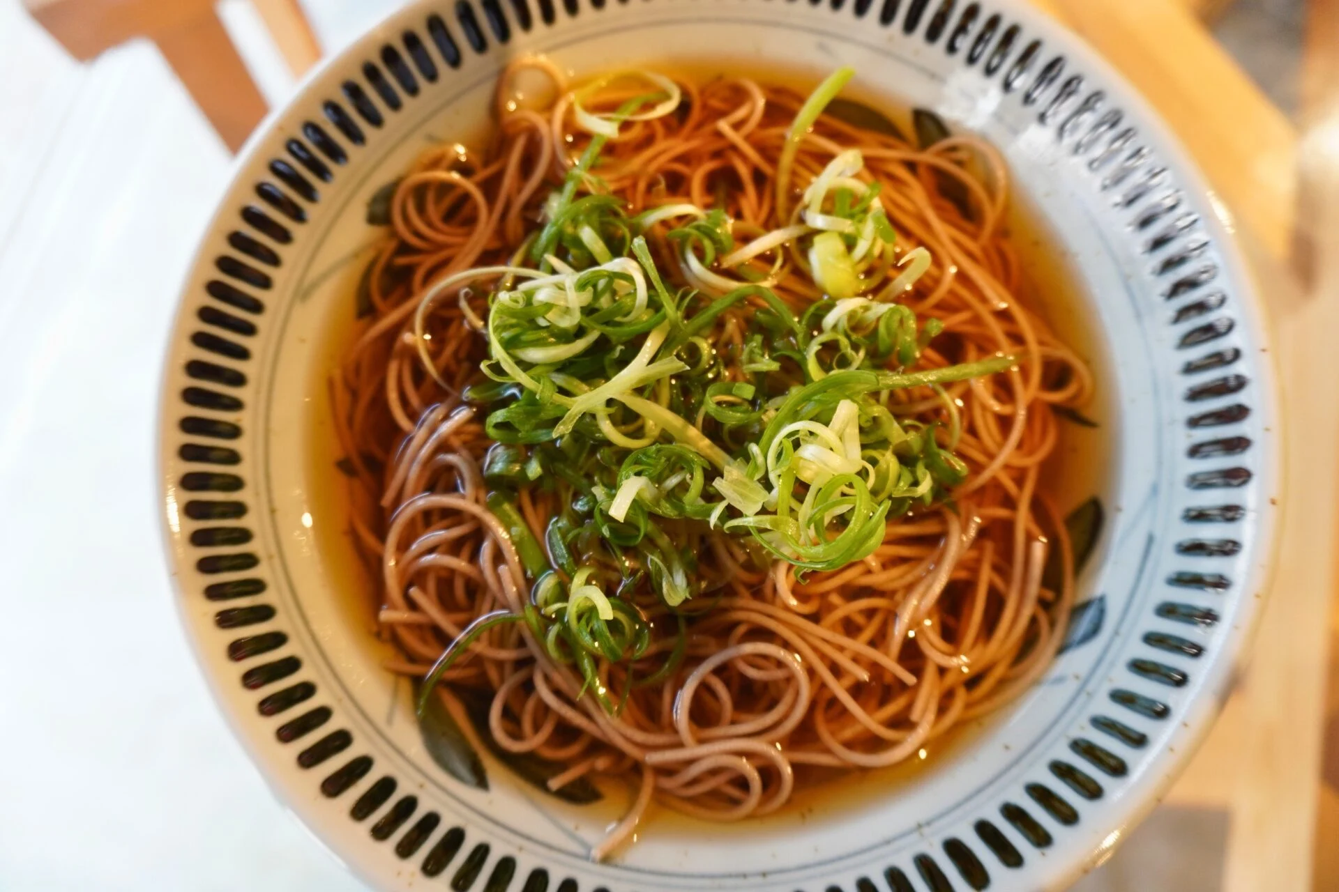 どまそばの冷たい蕎麦