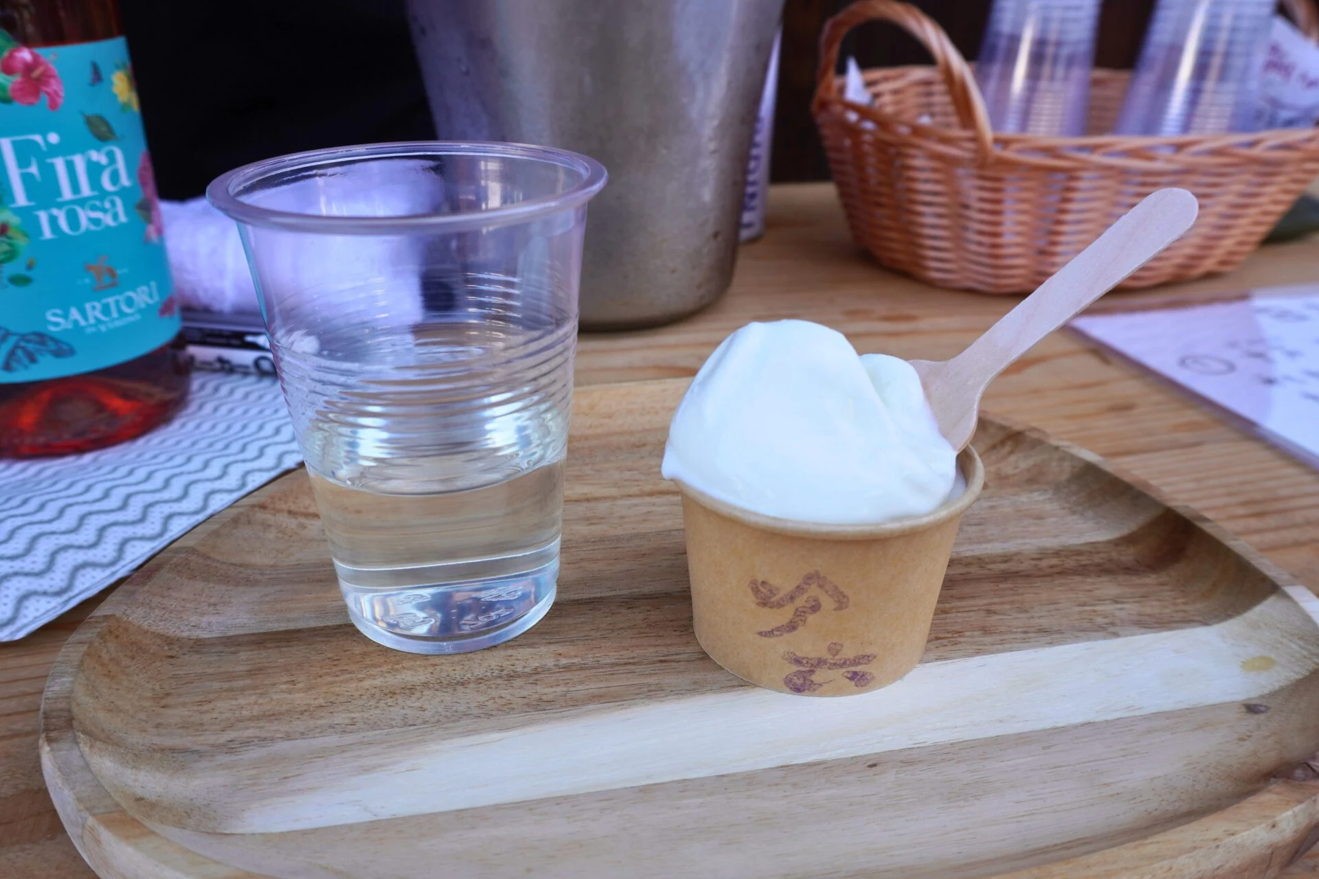 日本酒とジェラート