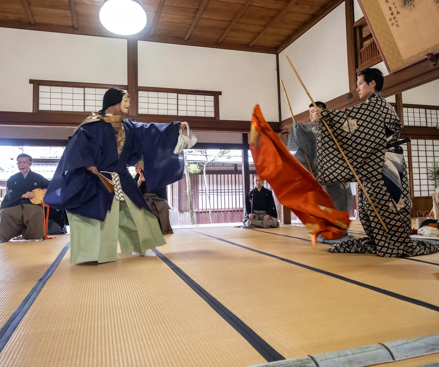 野﨑家別邸迨暇堂を会場に毎年開催している「こじま能」(写真提供:旧野﨑家住宅)
