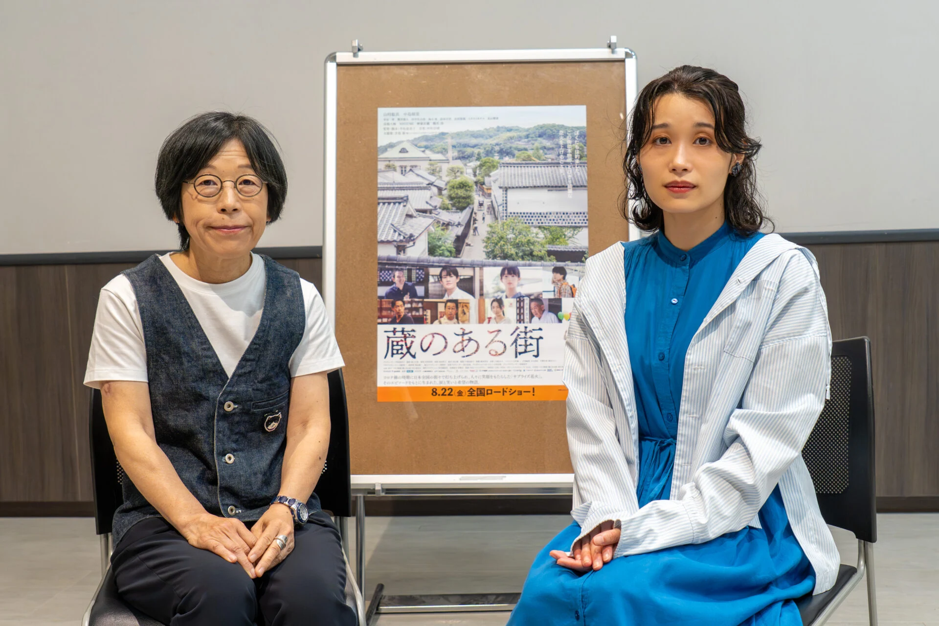 左から、平松恵美子監督、ミズモトカナコさん