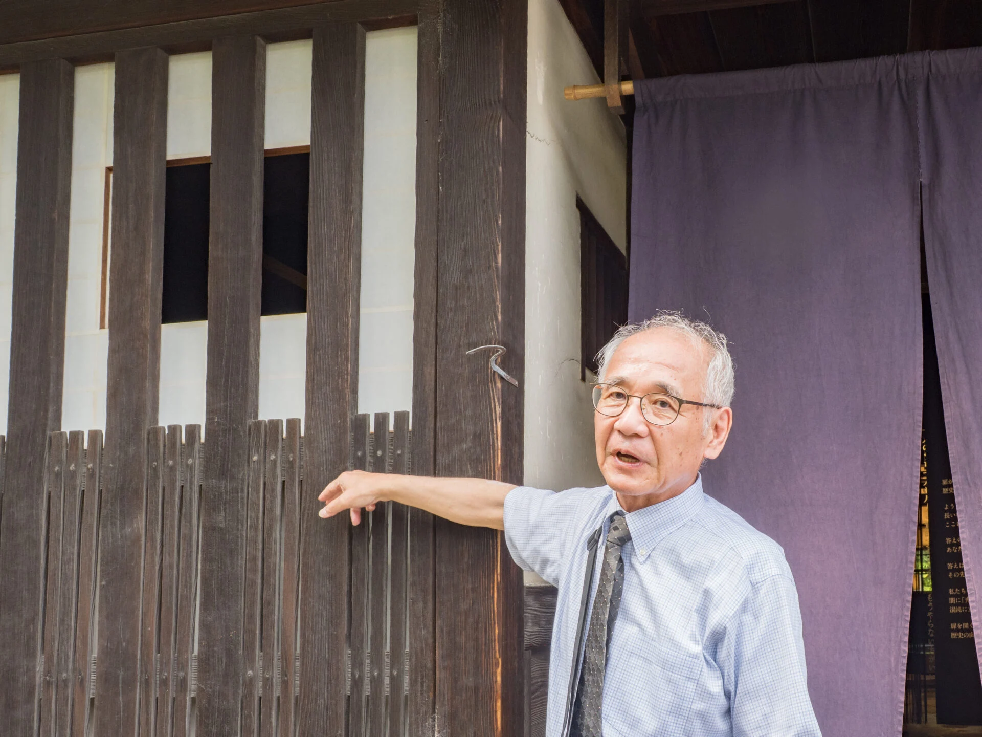 倉敷川畔の町並み：倉敷市伝統的建造物群等保存審議会の澁谷 俊彦 会長
