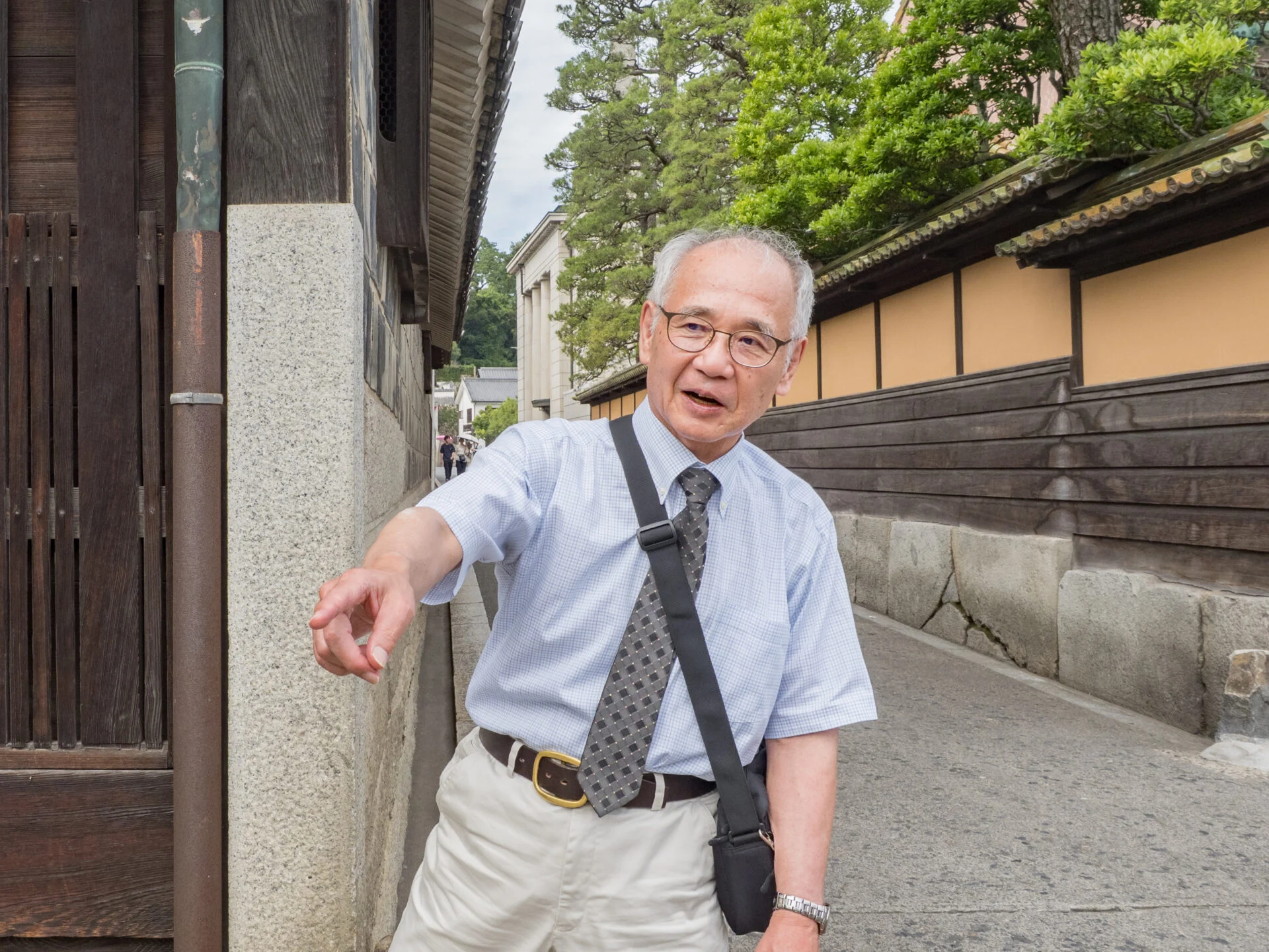 倉敷川畔の町並み：倉敷市伝統的建造物群等保存審議会の澁谷 俊彦 会長