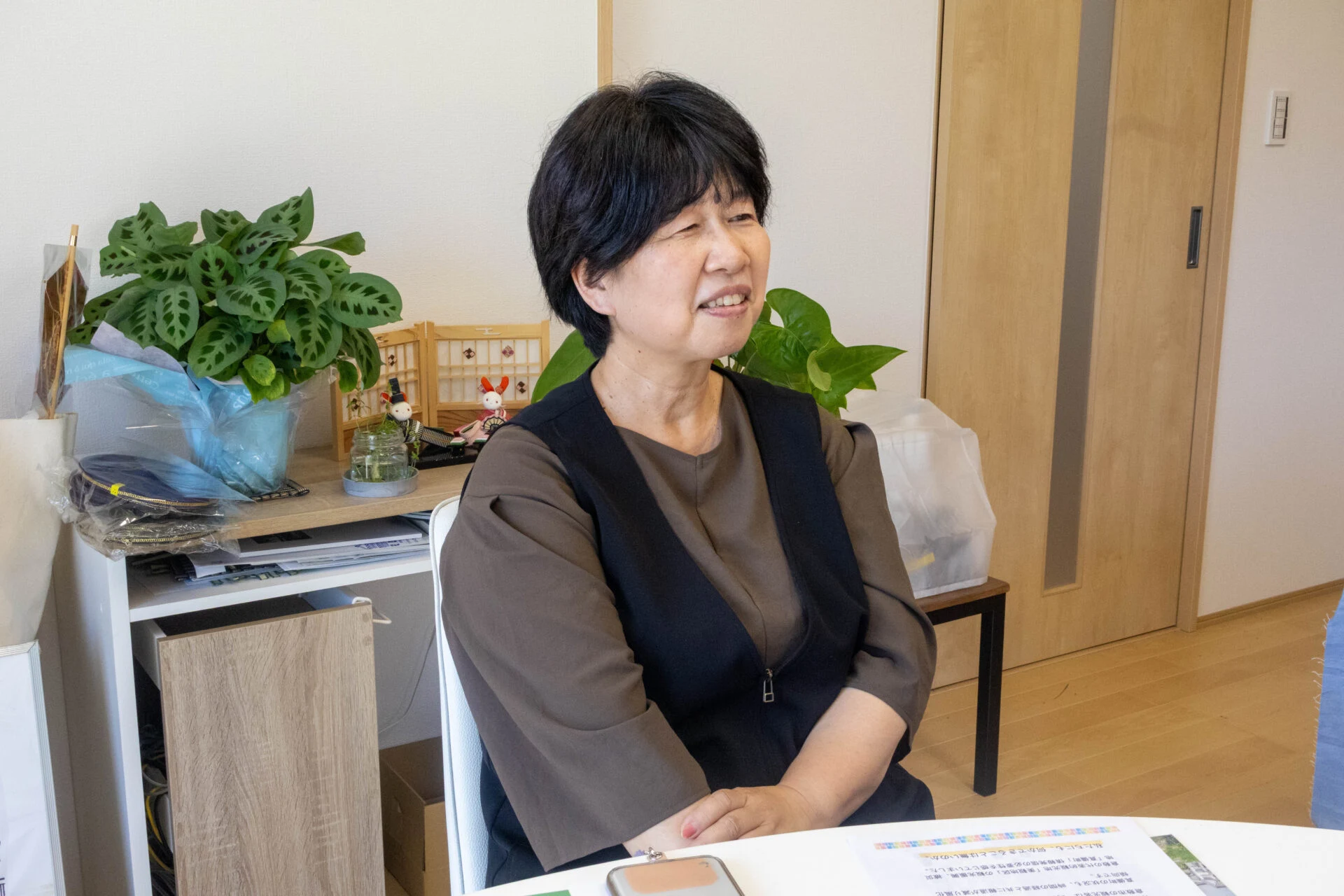 坂本織物有限会社 専務取締役の坂本早苗(さかもと さなえ)さん
