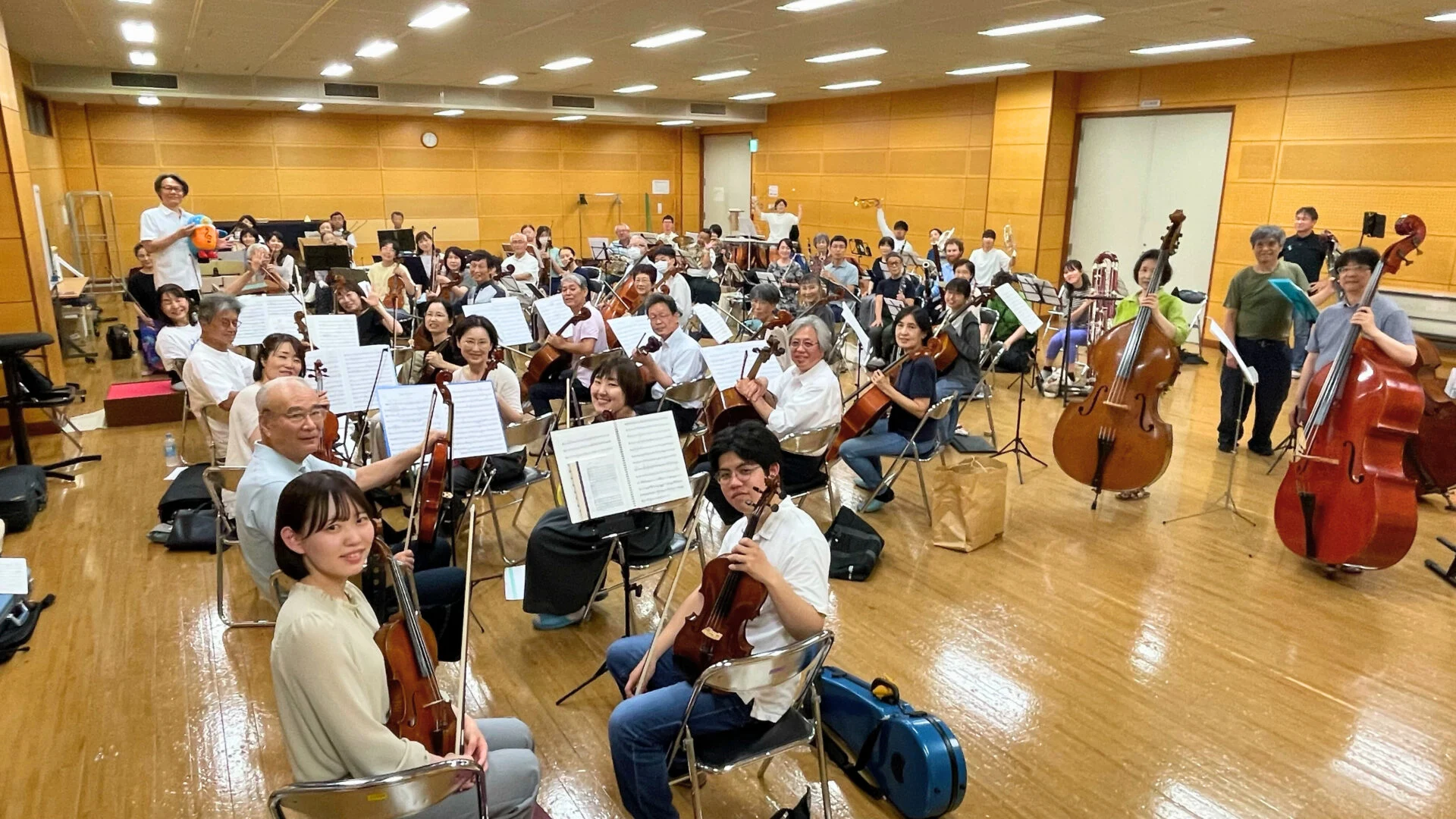 楽団練習風景 写真提供:倉敷管弦楽団
