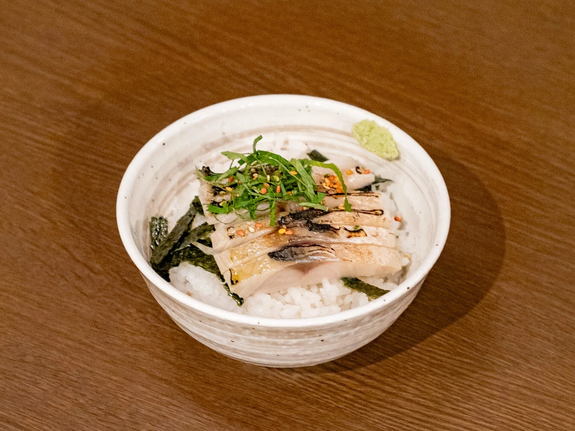 一照庵：炙り〆鯖めし