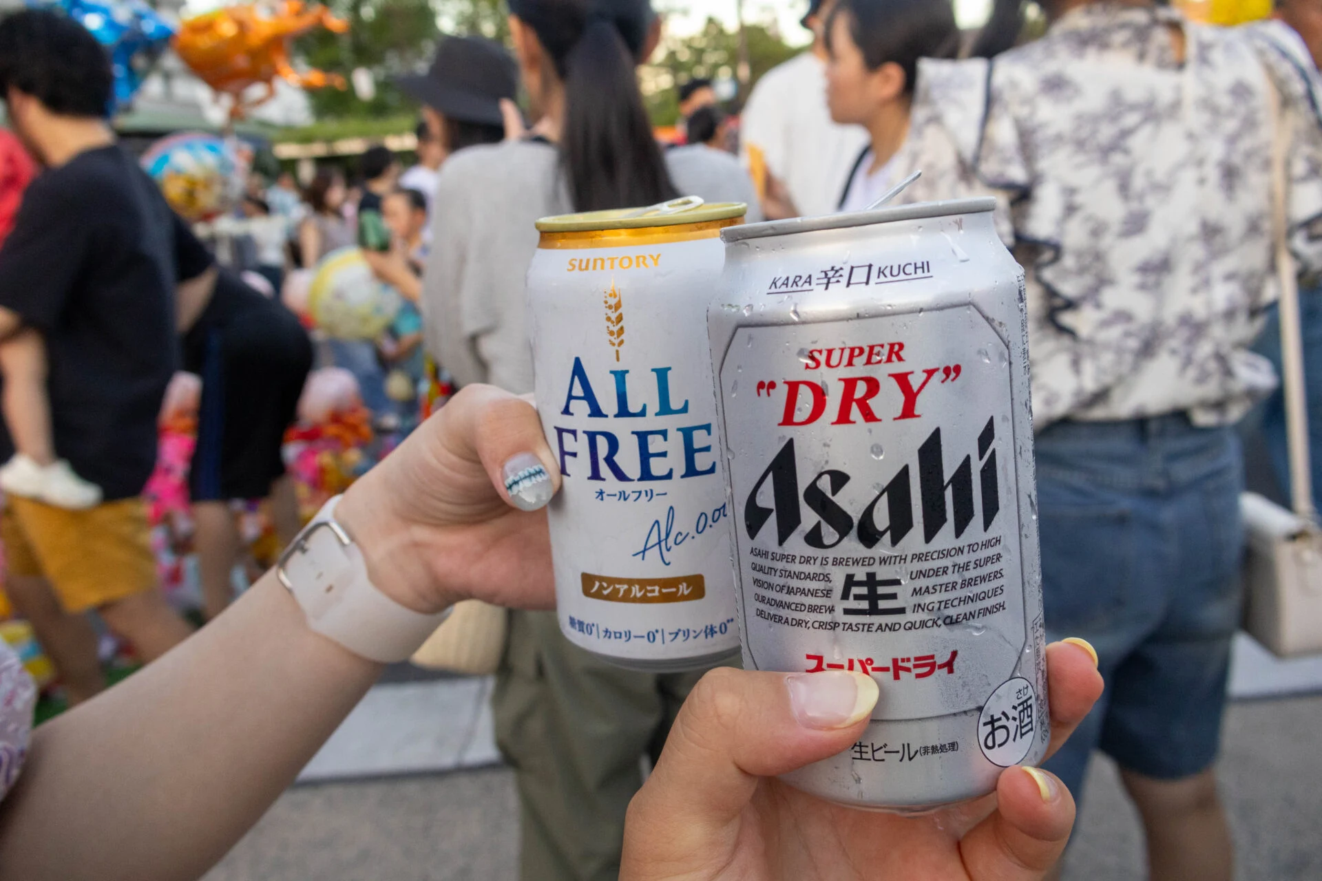 ビールで乾杯