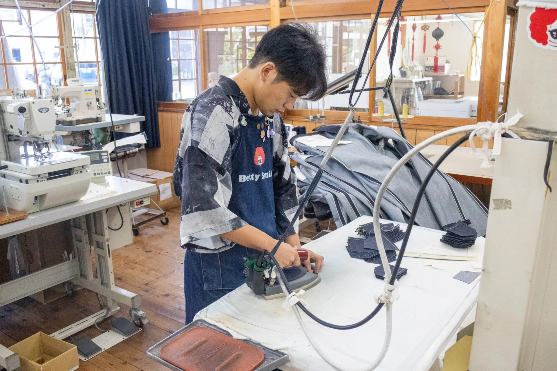 作業中の職人