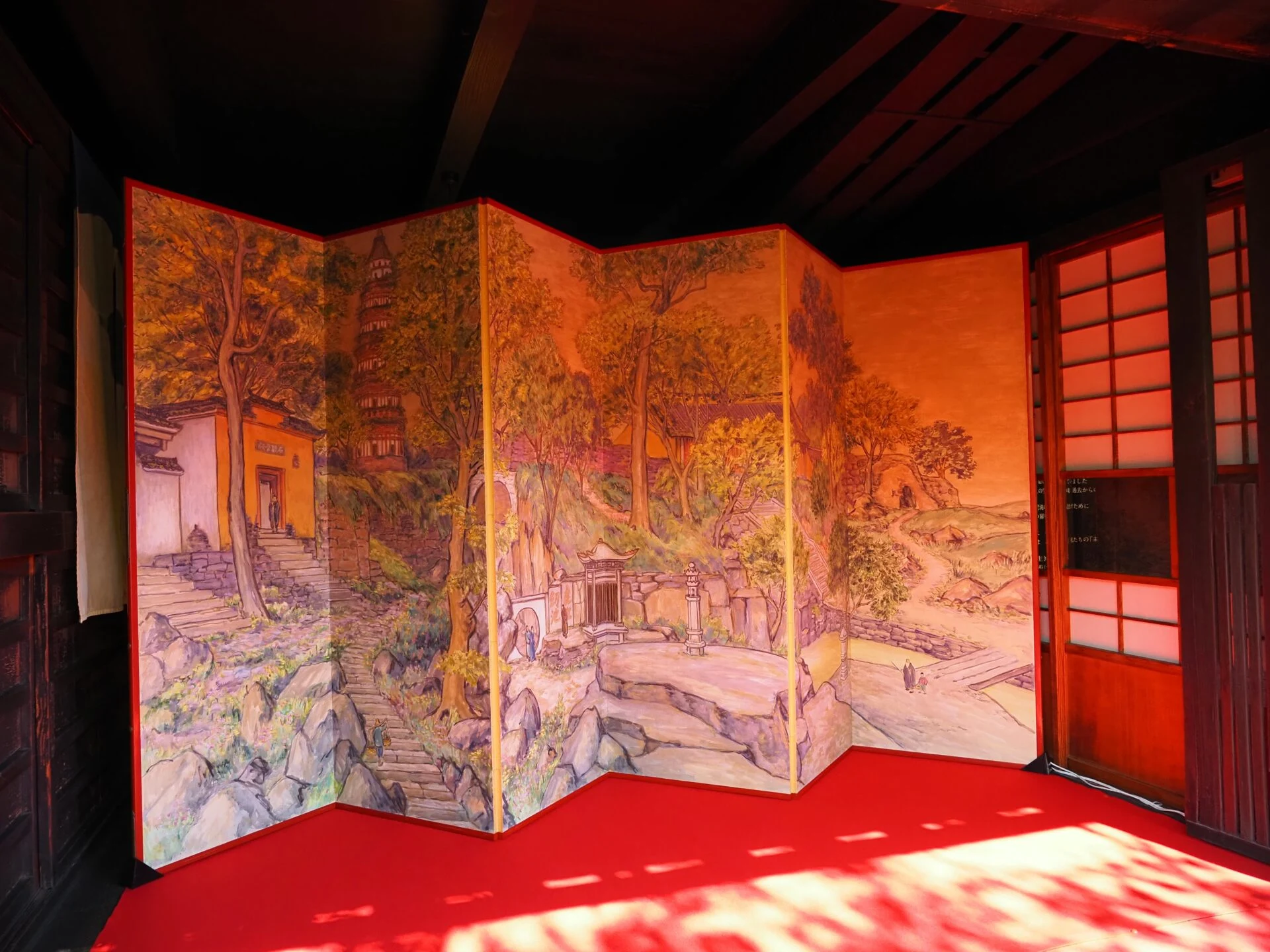 2024年に語らい座 大原本邸で展示した児島虎次郎『虎丘剣池（こきゅうけんち）』（写真提供：倉敷商工会議所）