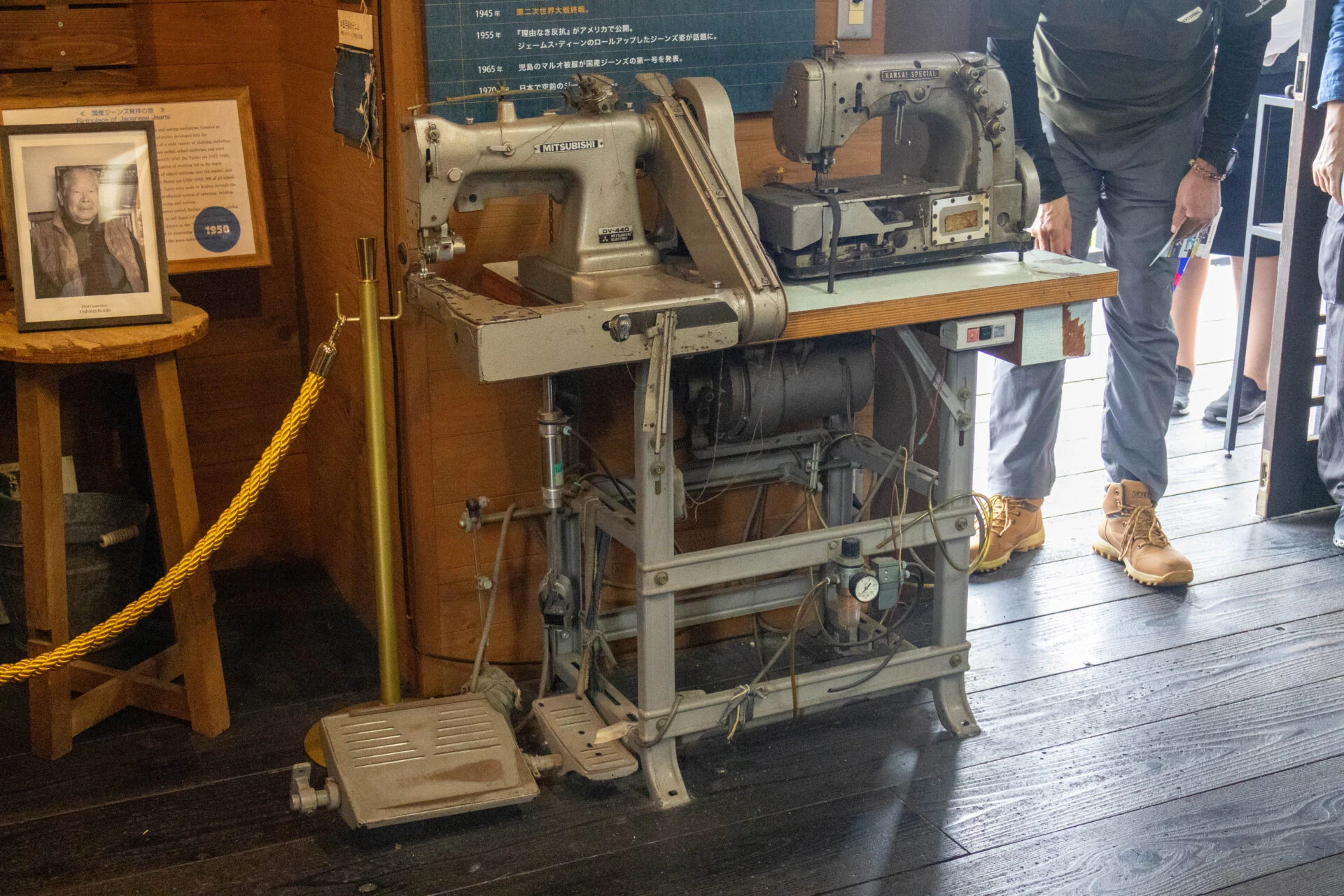 アメリカから輸入したミシン