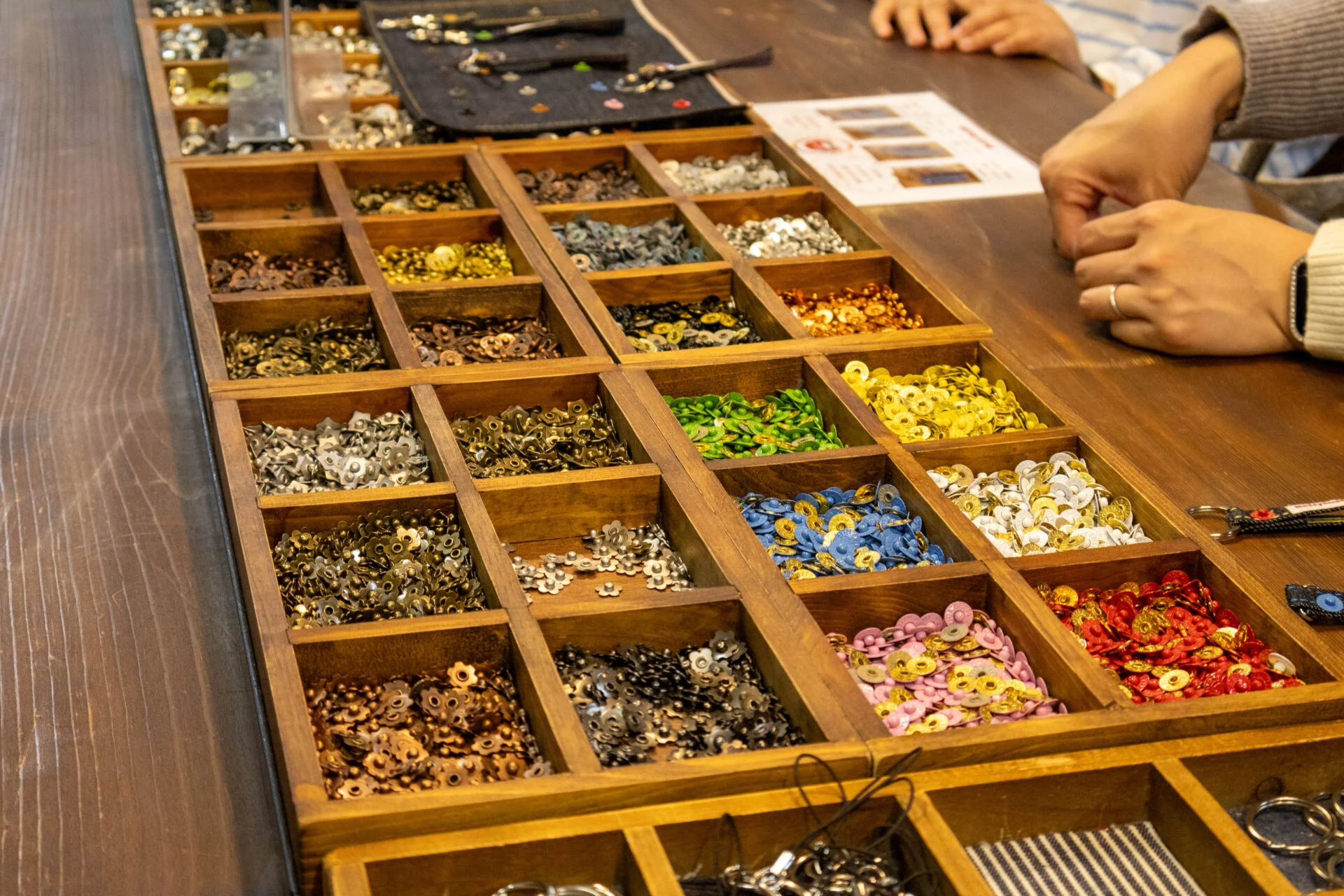 カラフルなリベット