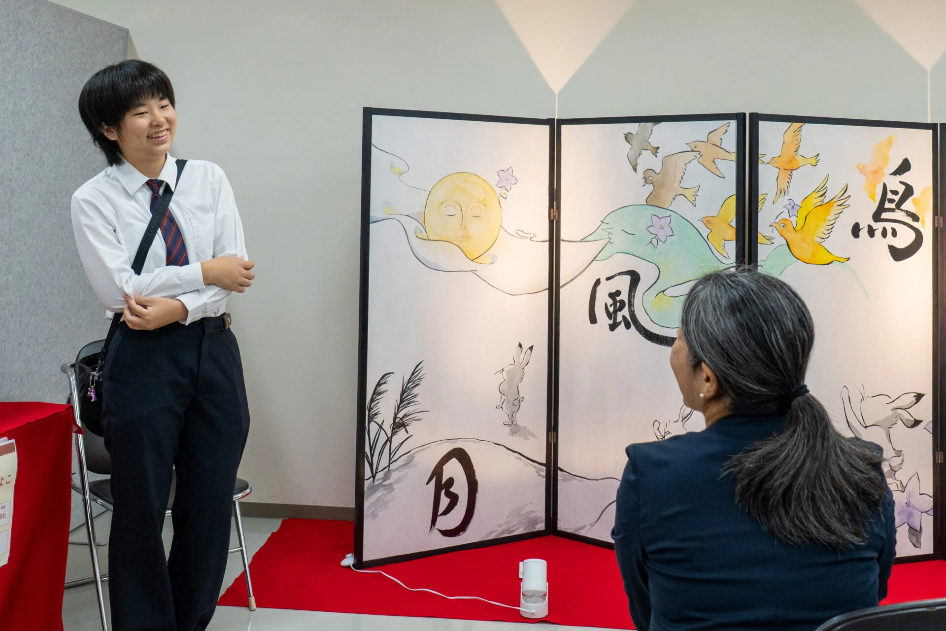 倉敷青陵高等学校 美術部の國代春菜さん