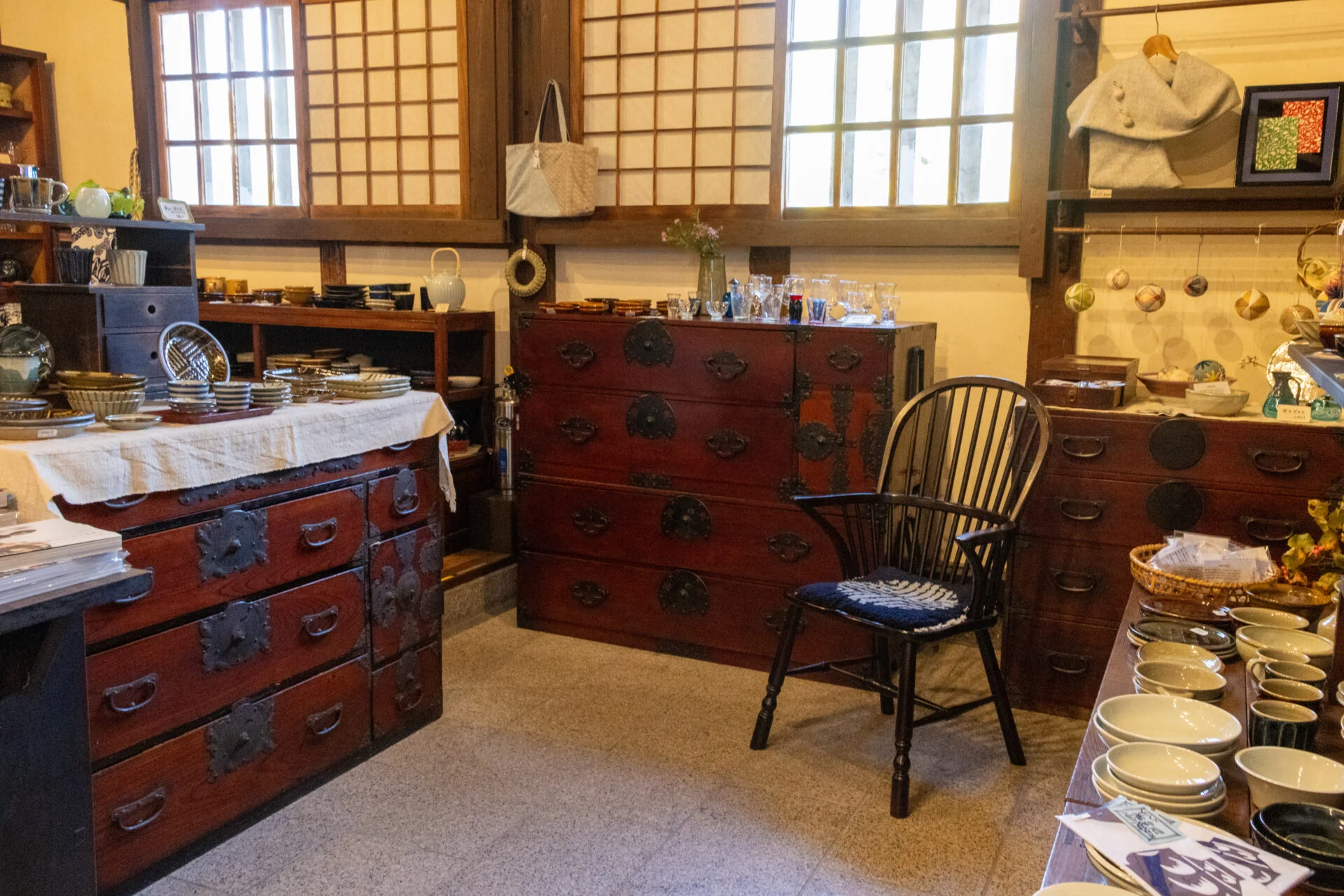 楢村さんの手によってリニューアルされた売店コーナー