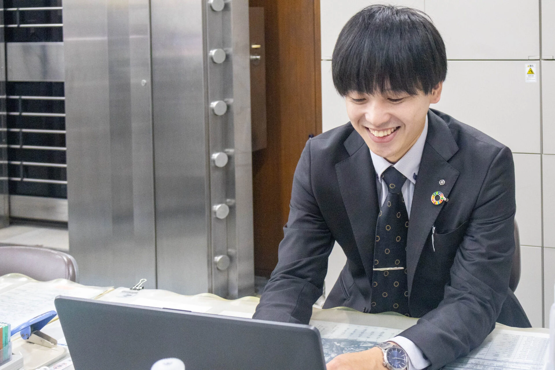 仕事中のようす