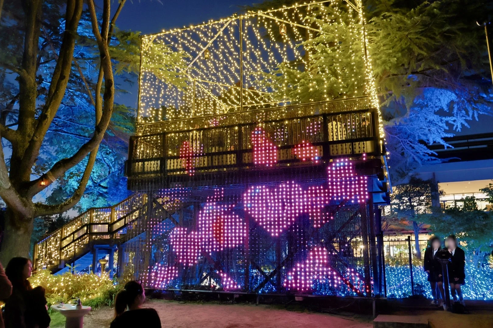 イルミネーションの映像