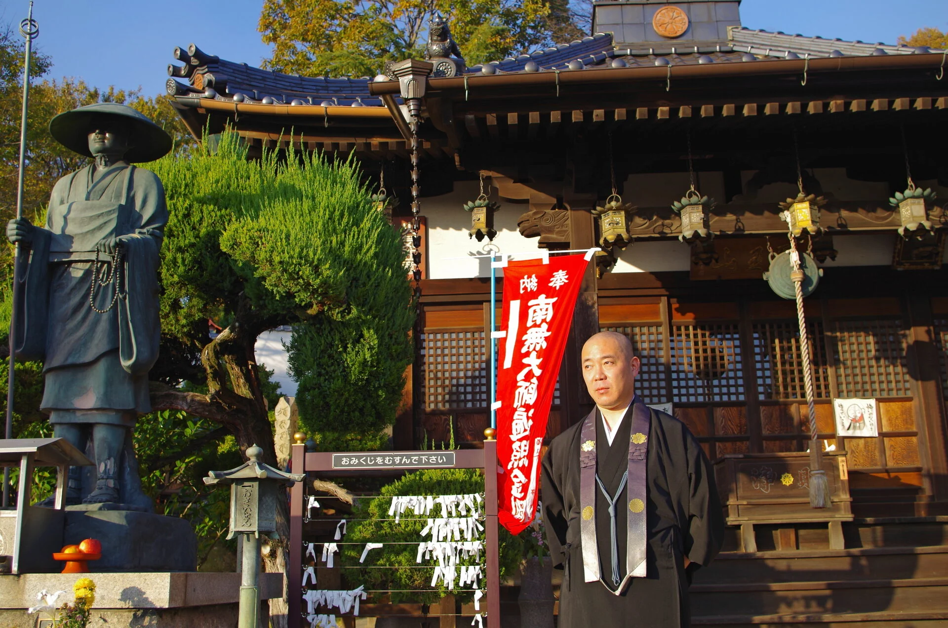本山住職と本堂