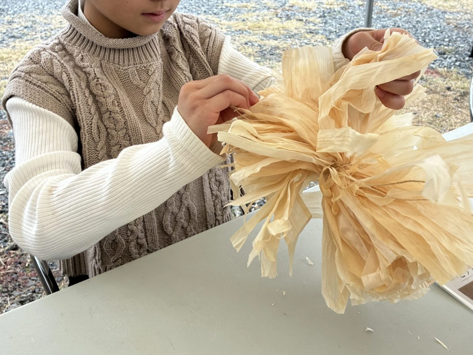 ワークショップのようす　画像提供：森本工務店