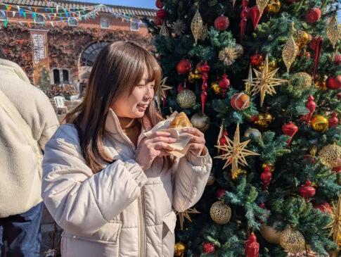 まきばの森のピザと筆者