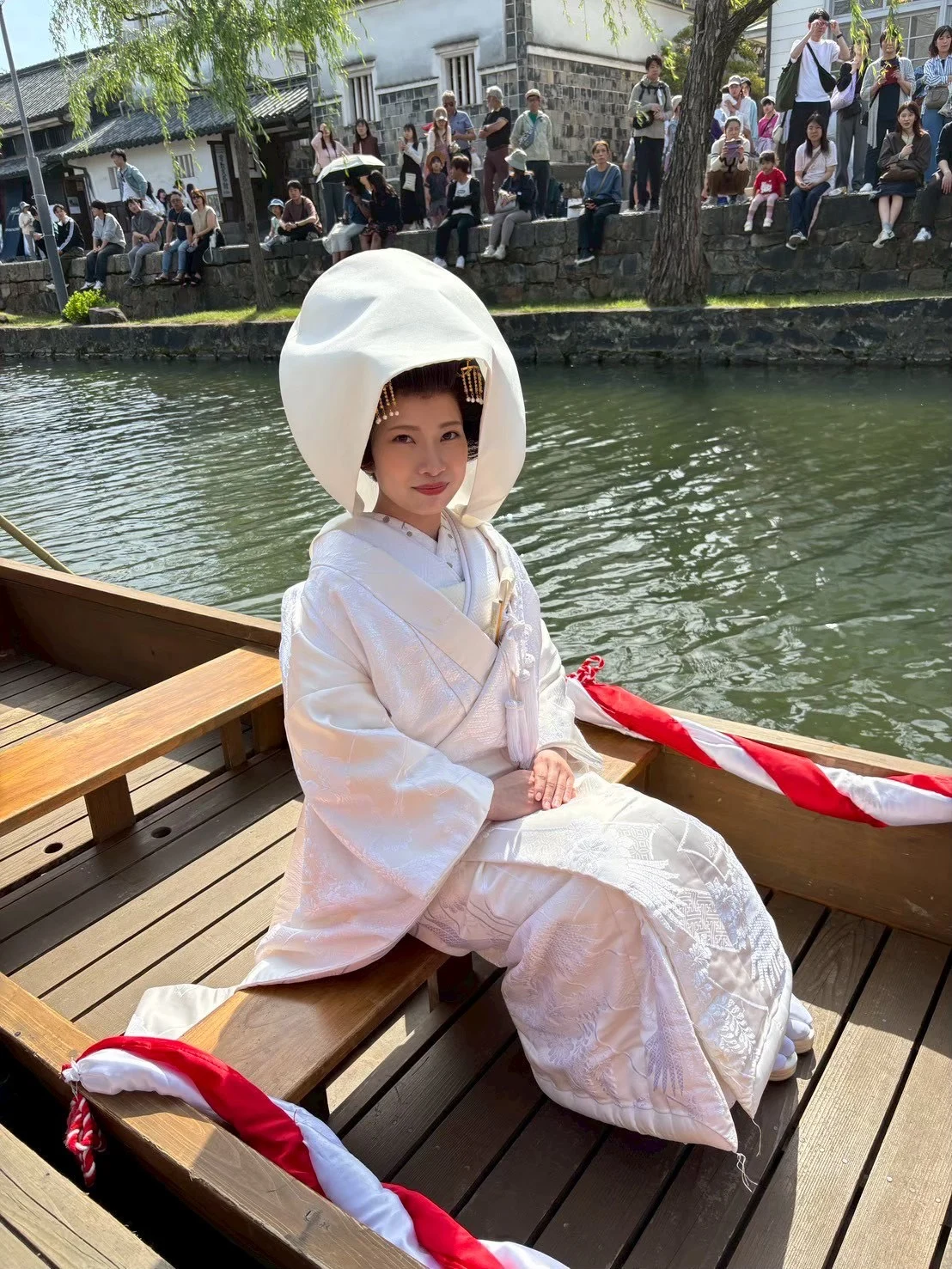 白無垢姿の辻さん（写真提供：倉敷観光コンベンションビューロー）